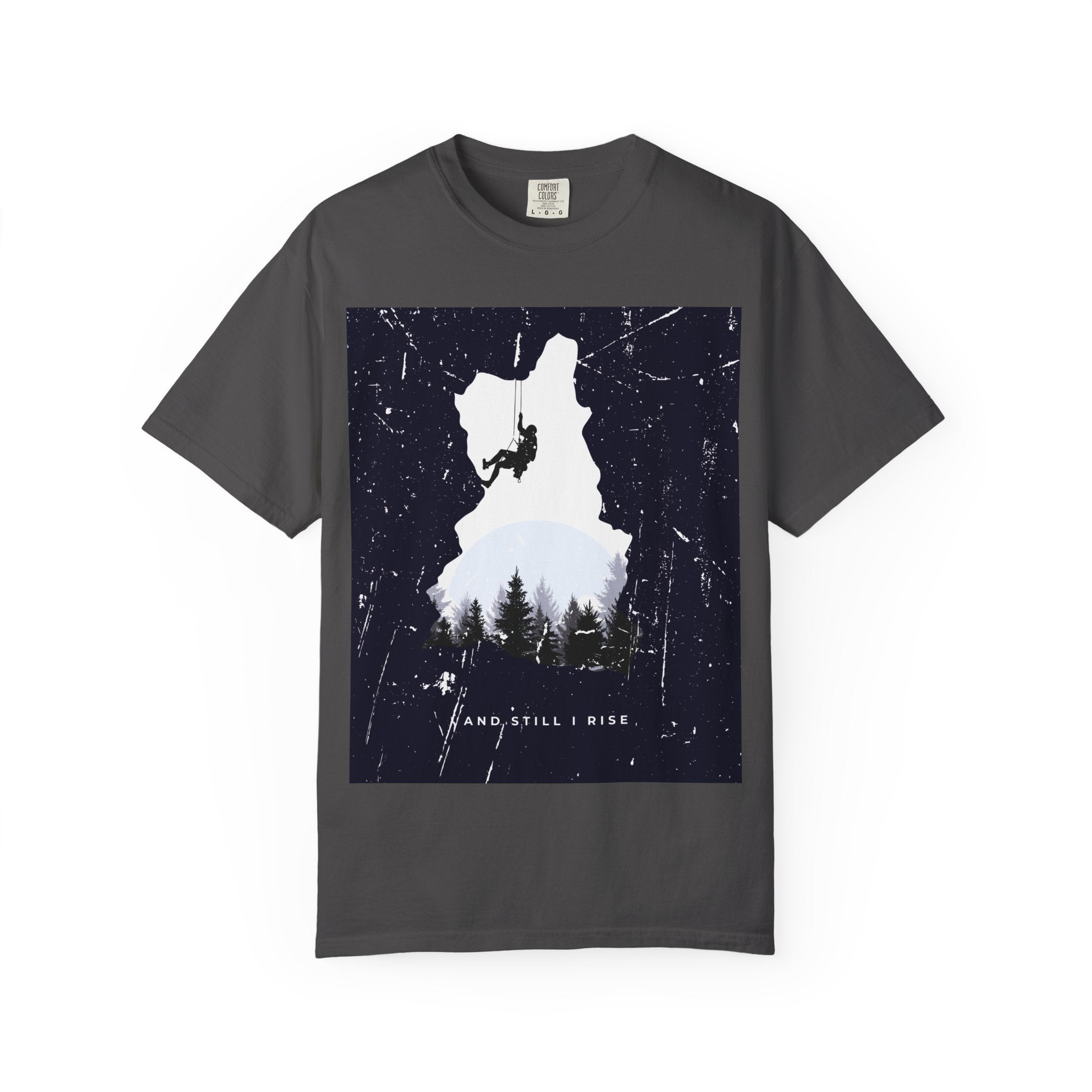 Climber Silhouette T-Shirt — And Still I Rise Mountain Adventure Tee