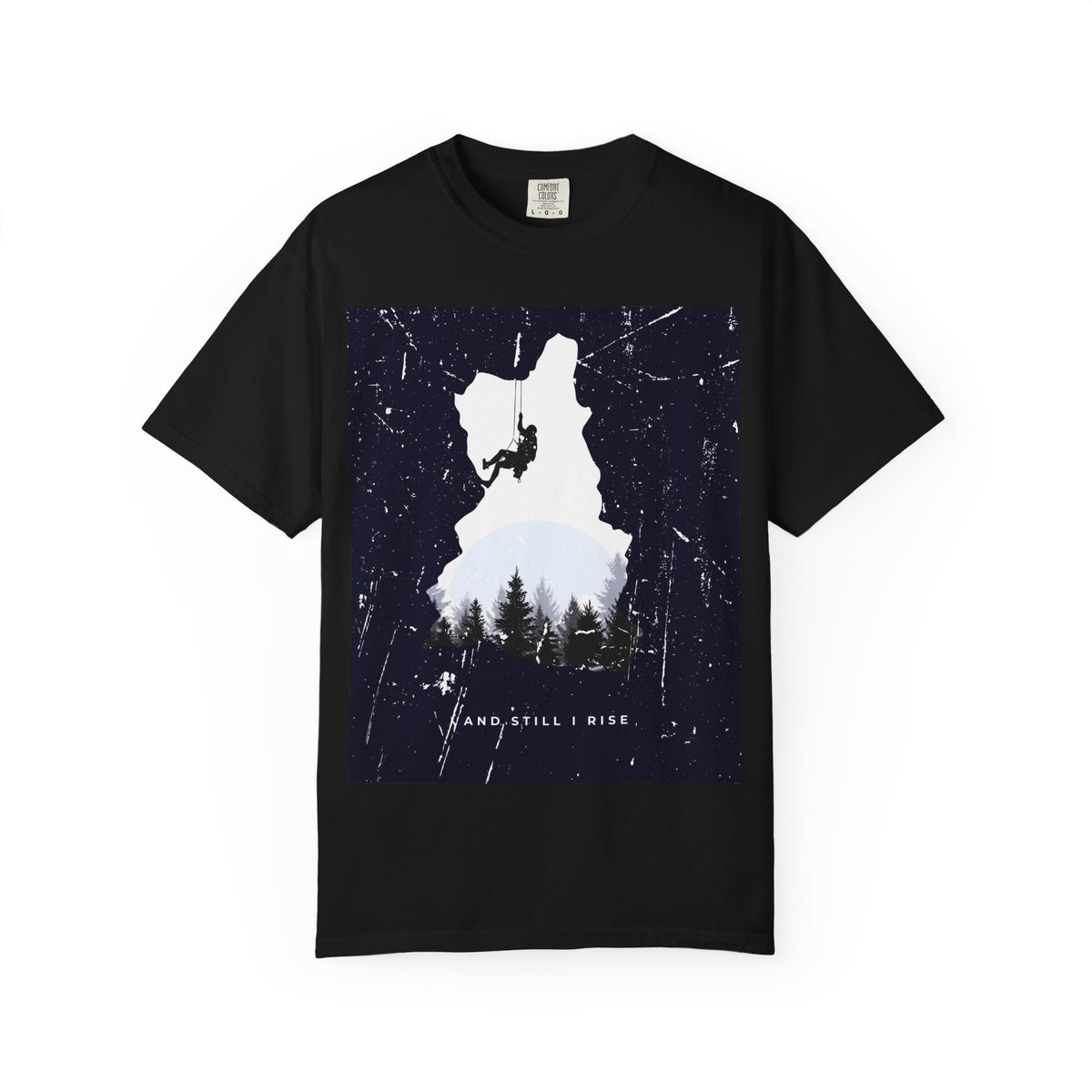 Climber Silhouette T-Shirt — And Still I Rise Mountain Adventure Tee