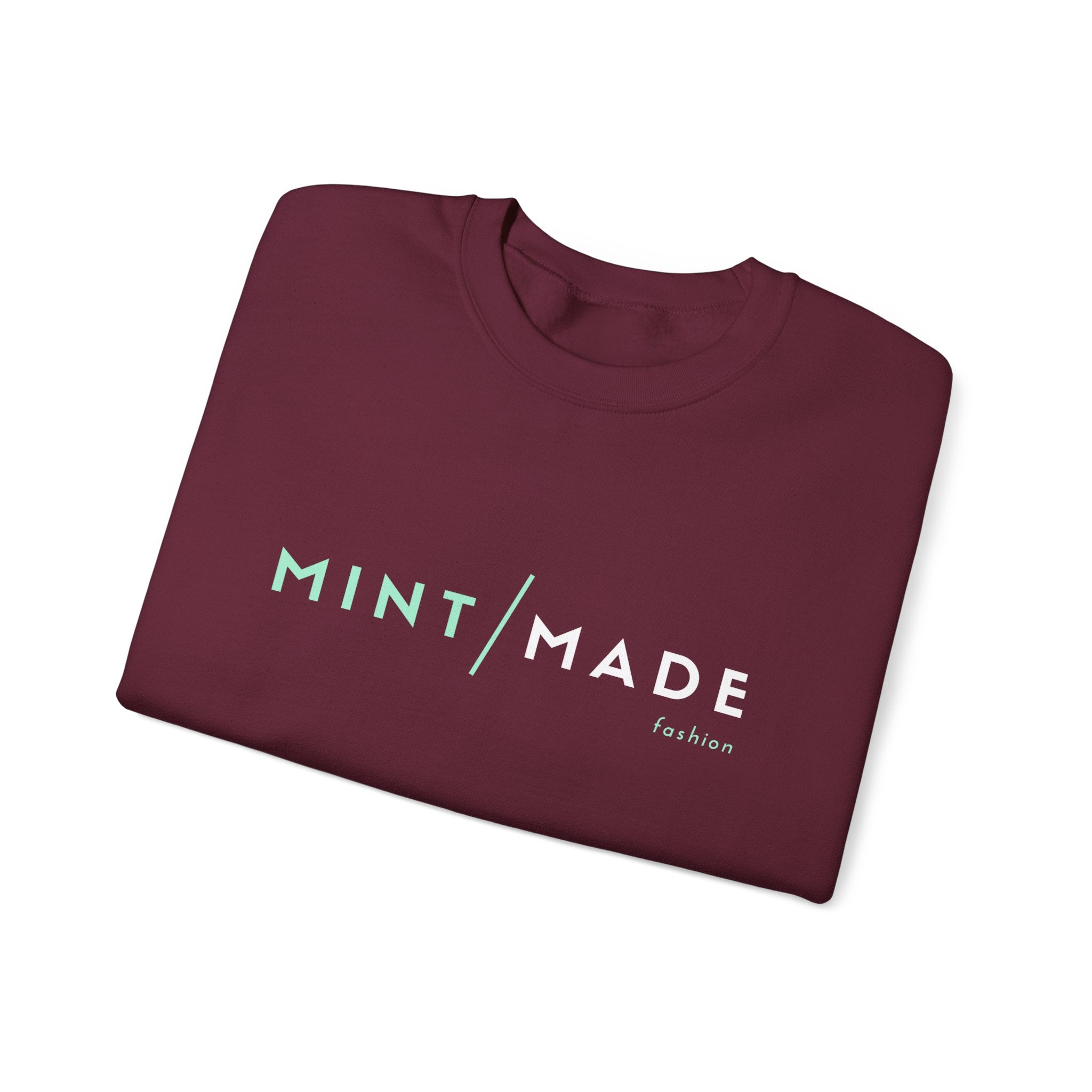 Mint Made Crewneck Sweatshirt — Minimal Logo Cozy Pullover