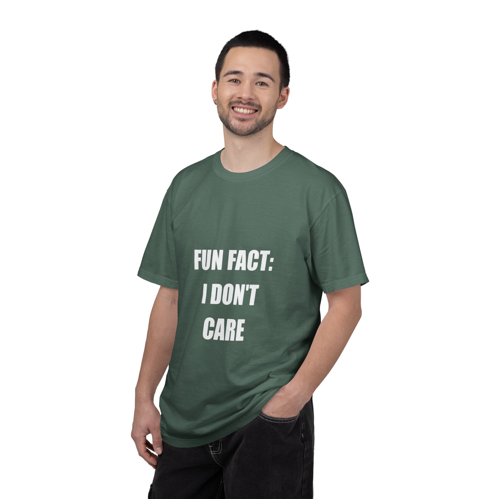 I Don't Care T-Shirt — Funny Graphic Tee, 'FUN FACT: I DON'T CARE' Casual Statement Shirt