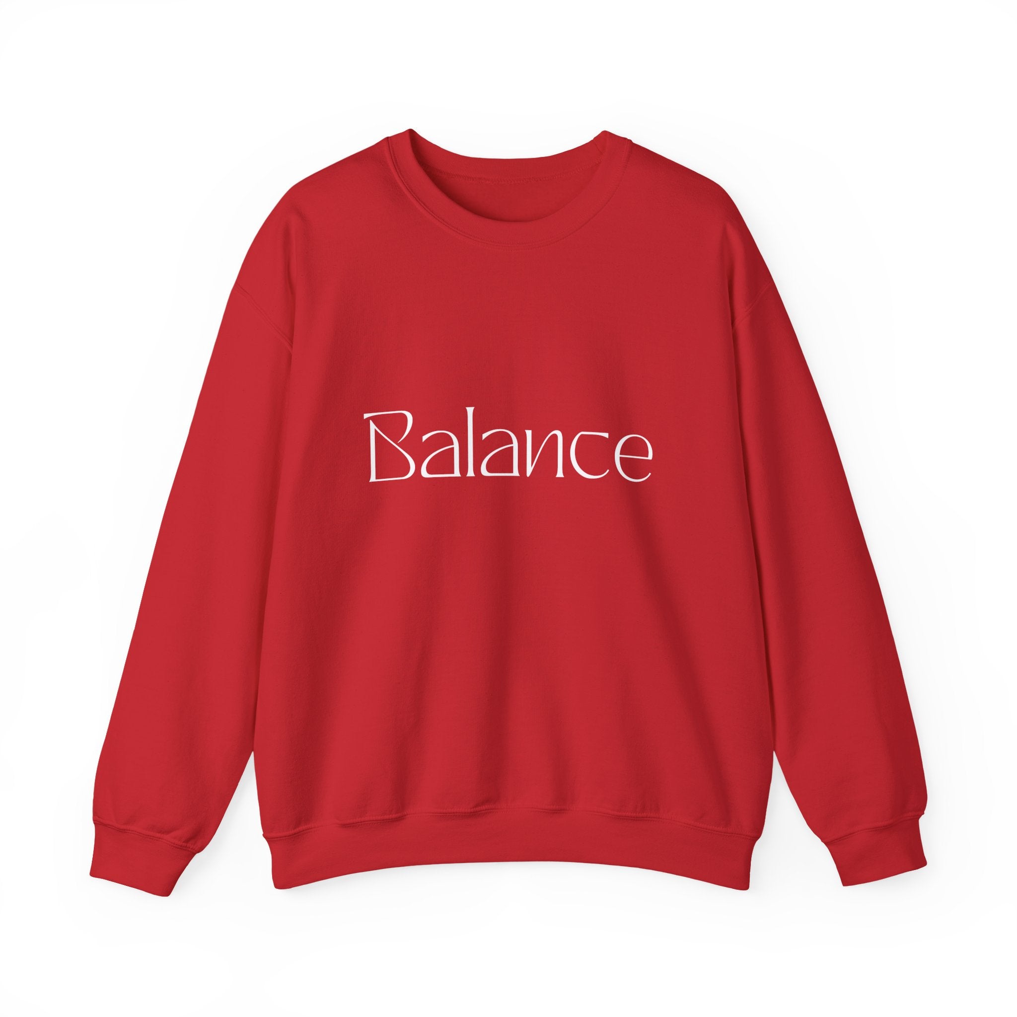 Balance Crewneck Sweatshirt — Minimal Wellness Graphic Sweatshirt