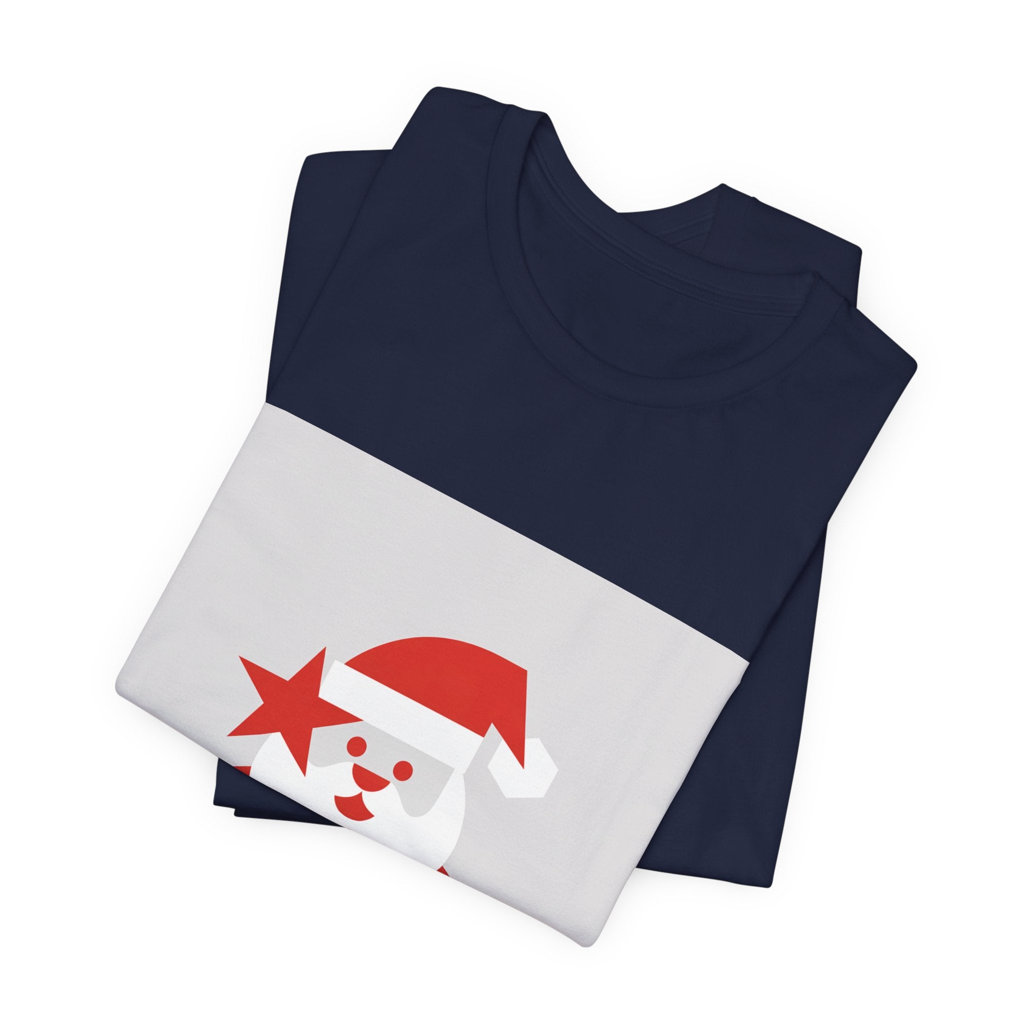 Minimal Santa Graphic Tee | Modern Santa Graphic, Geometric Santa