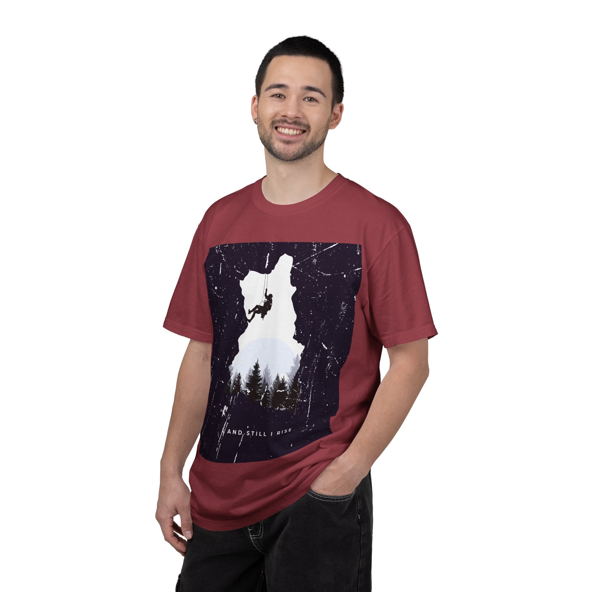 Climber Silhouette T-Shirt — And Still I Rise Mountain Adventure Tee