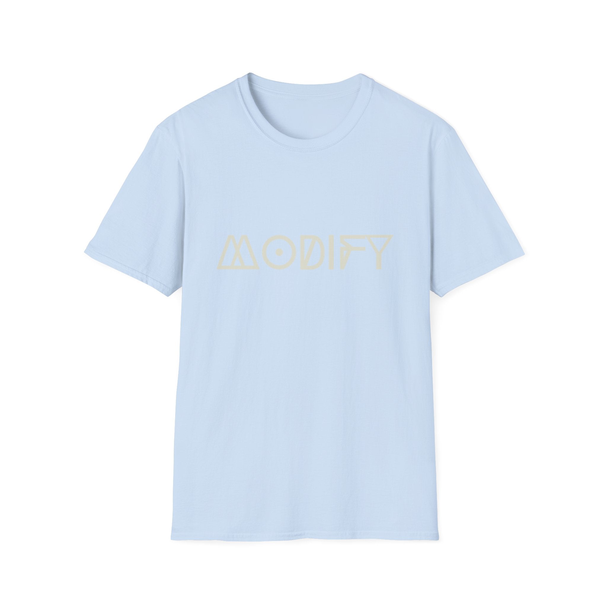 Modify Graphic T-Shirt — Retro Geometric Text Tee