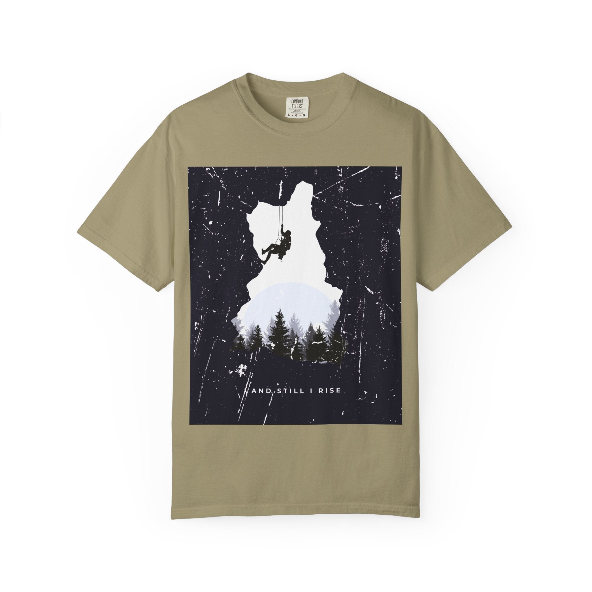 Climber Silhouette T-Shirt — And Still I Rise Mountain Adventure Tee