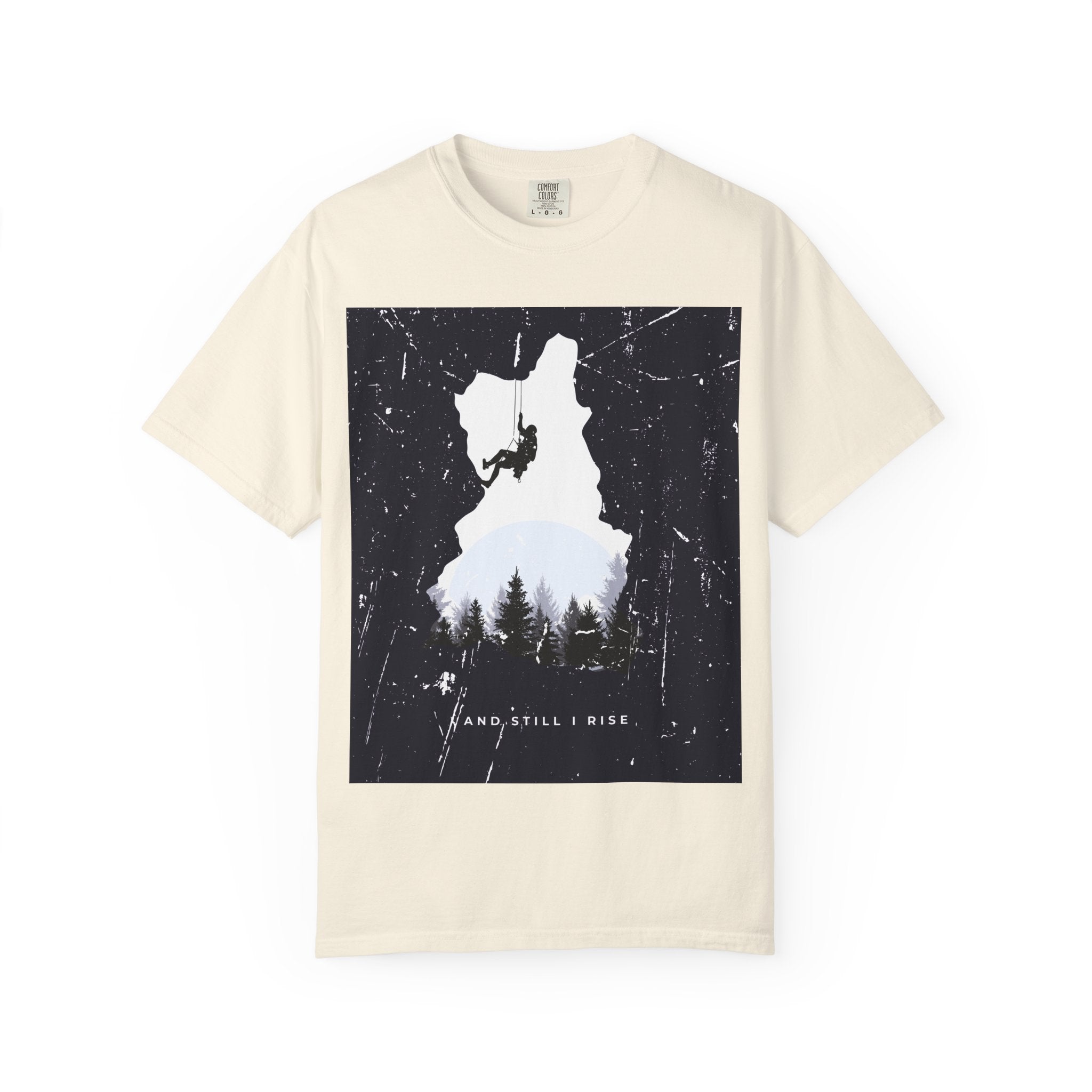 Climber Silhouette T-Shirt — And Still I Rise Mountain Adventure Tee