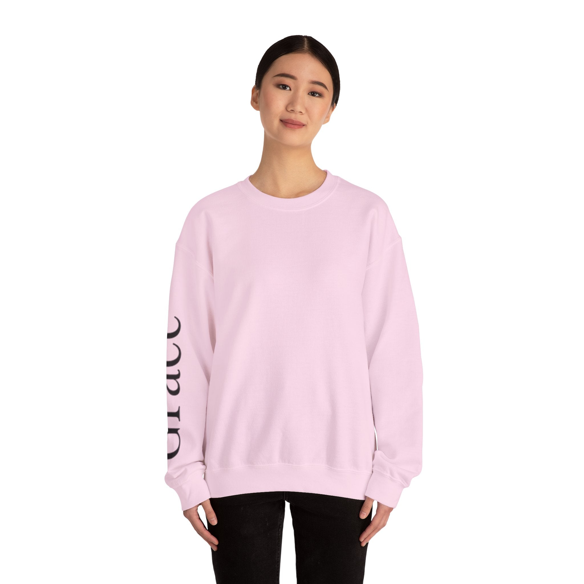 Typographic Sleeve Crewneck Sweatshirt