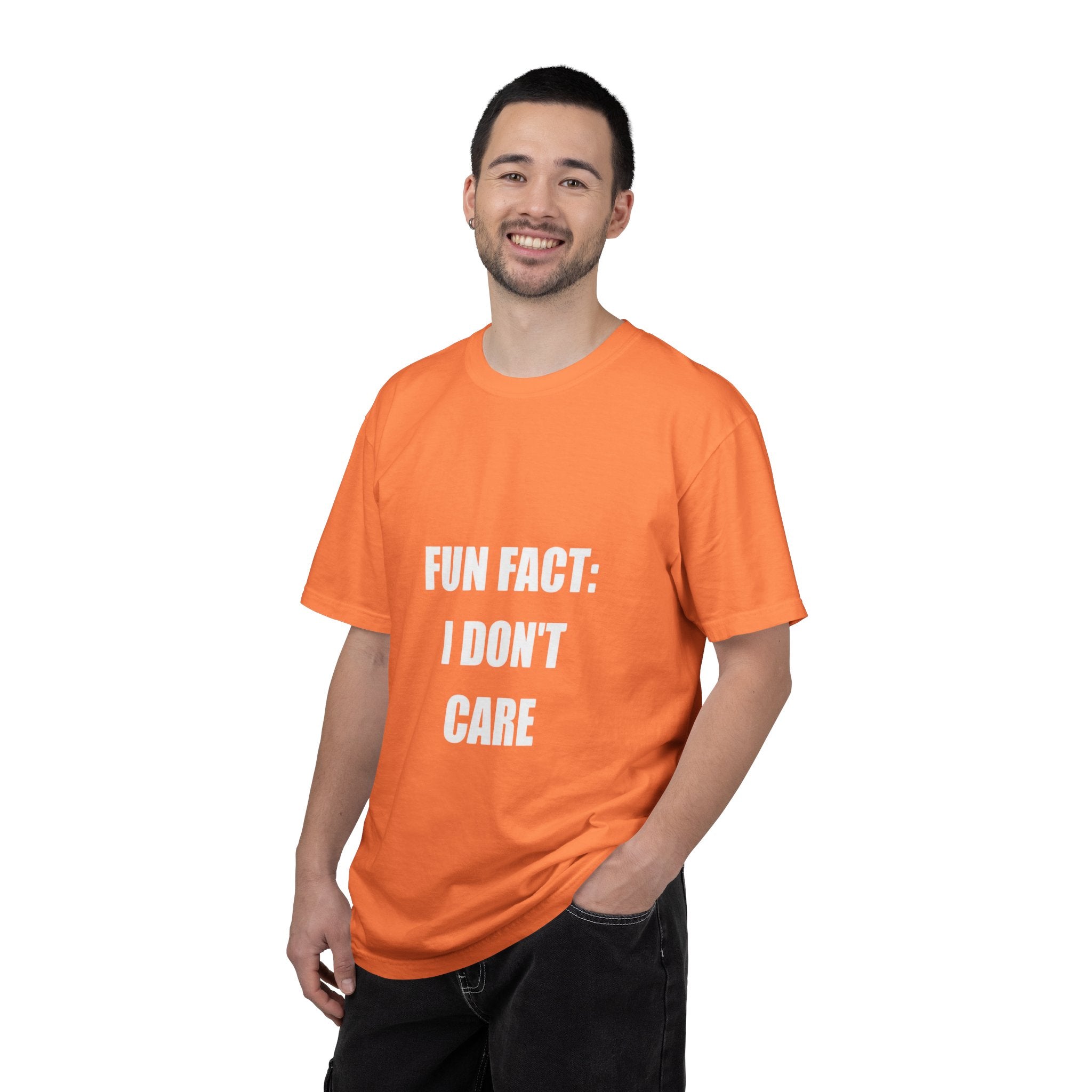 I Don't Care T-Shirt — Funny Graphic Tee, 'FUN FACT: I DON'T CARE' Casual Statement Shirt