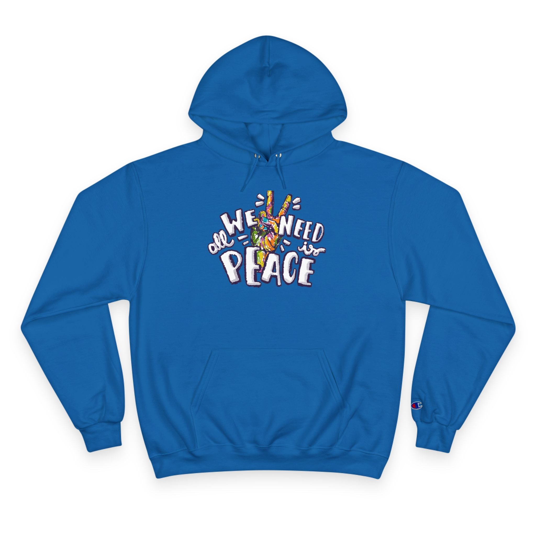 Hoodie — 'All We Need Is Peace' Graphic Pullover