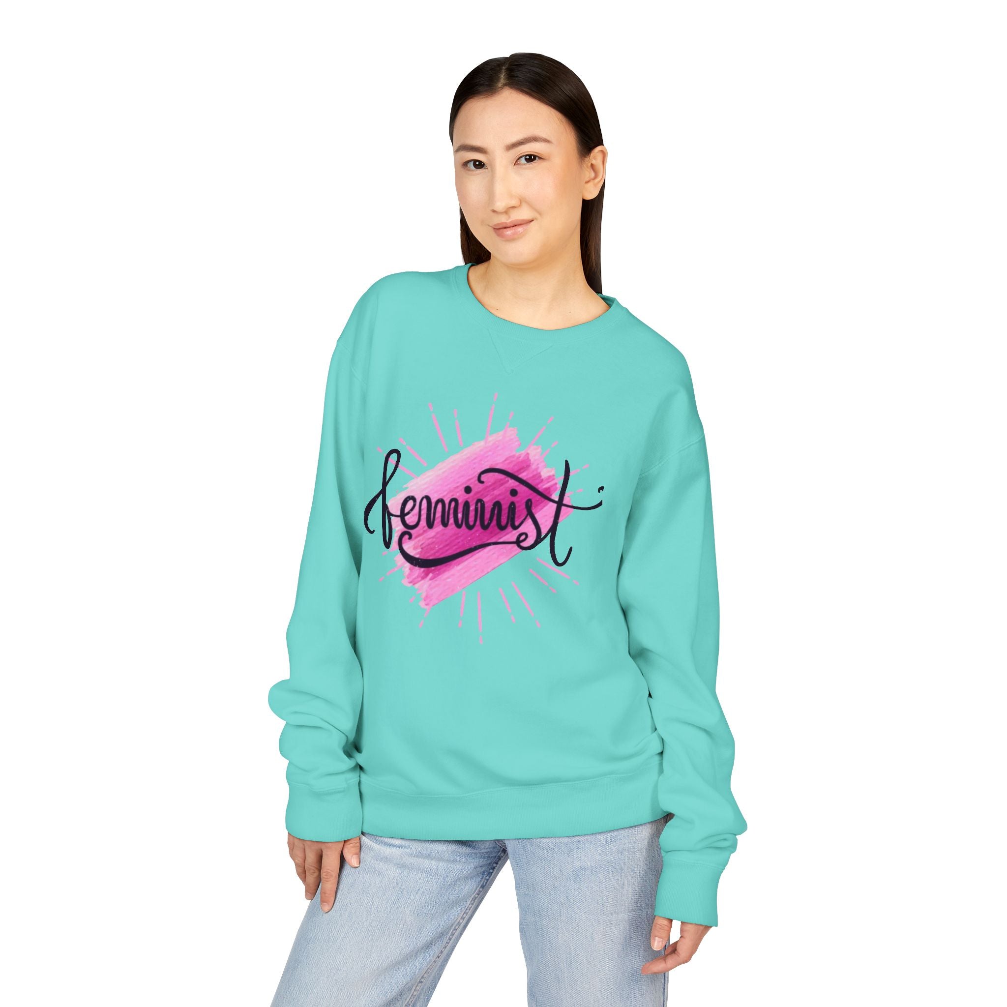 Feminist Watercolor Crewneck Sweatshirt