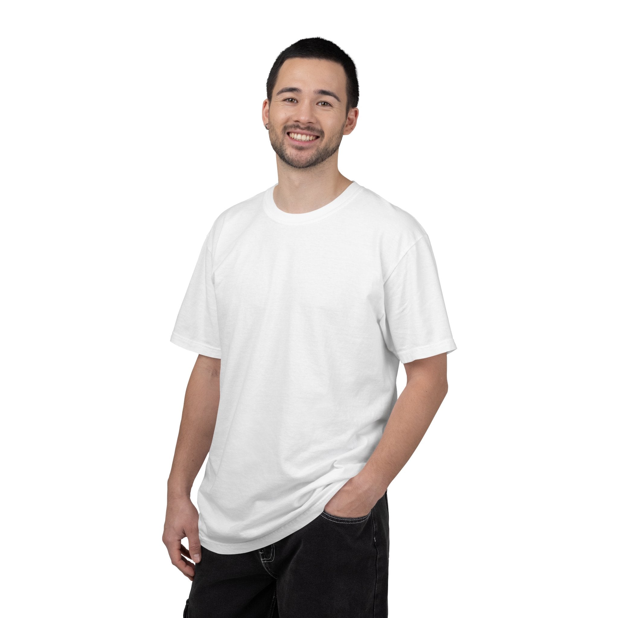 T-Shirt — Classic Plain White Garment-Dyed Tee