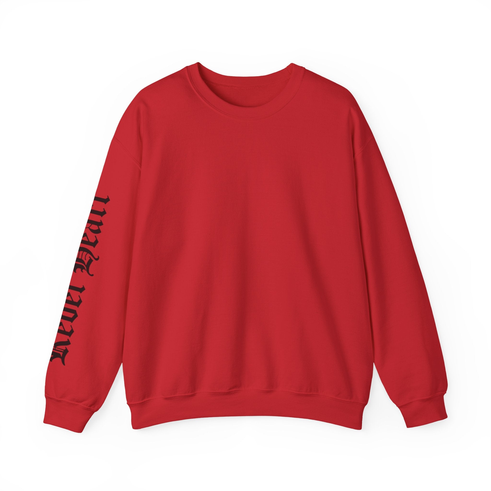 Crewneck Sweatshirt — Gothic 'Heal Each' Sleeve Script