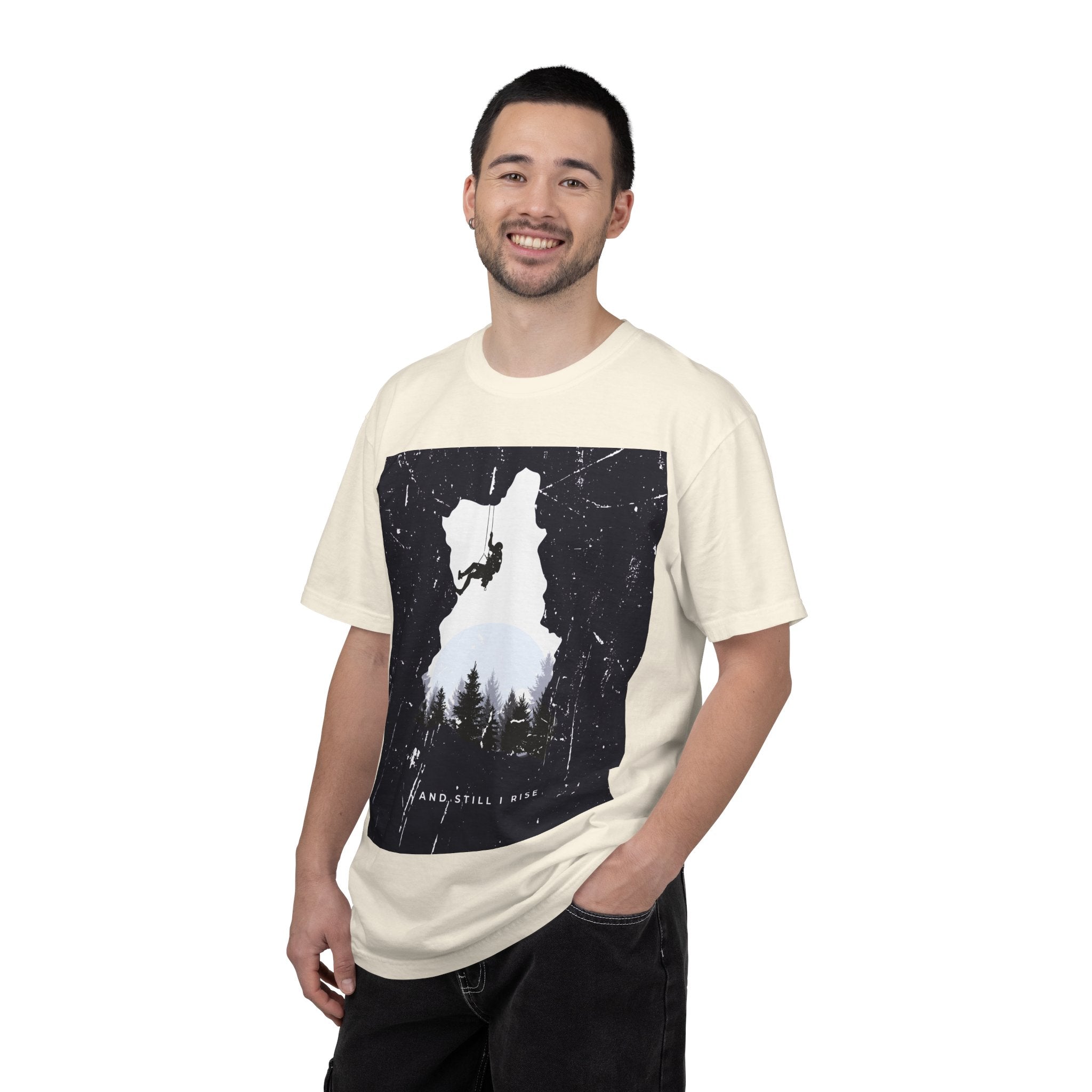 Climber Silhouette T-Shirt — And Still I Rise Mountain Adventure Tee