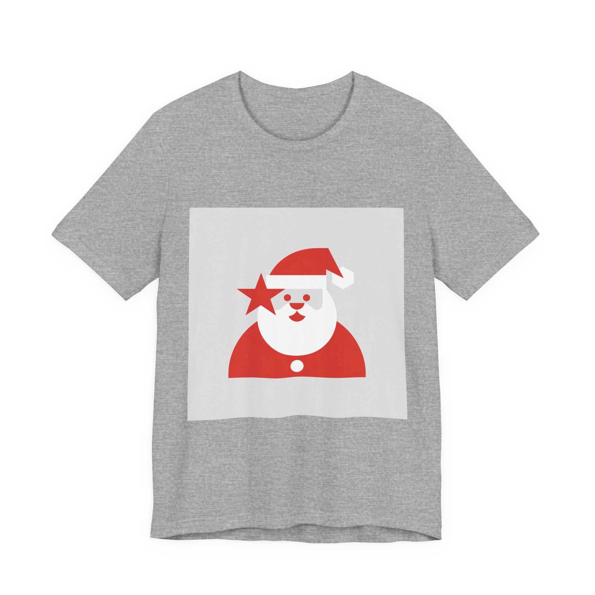 Minimal Santa Graphic Tee | Modern Santa Graphic, Geometric Santa