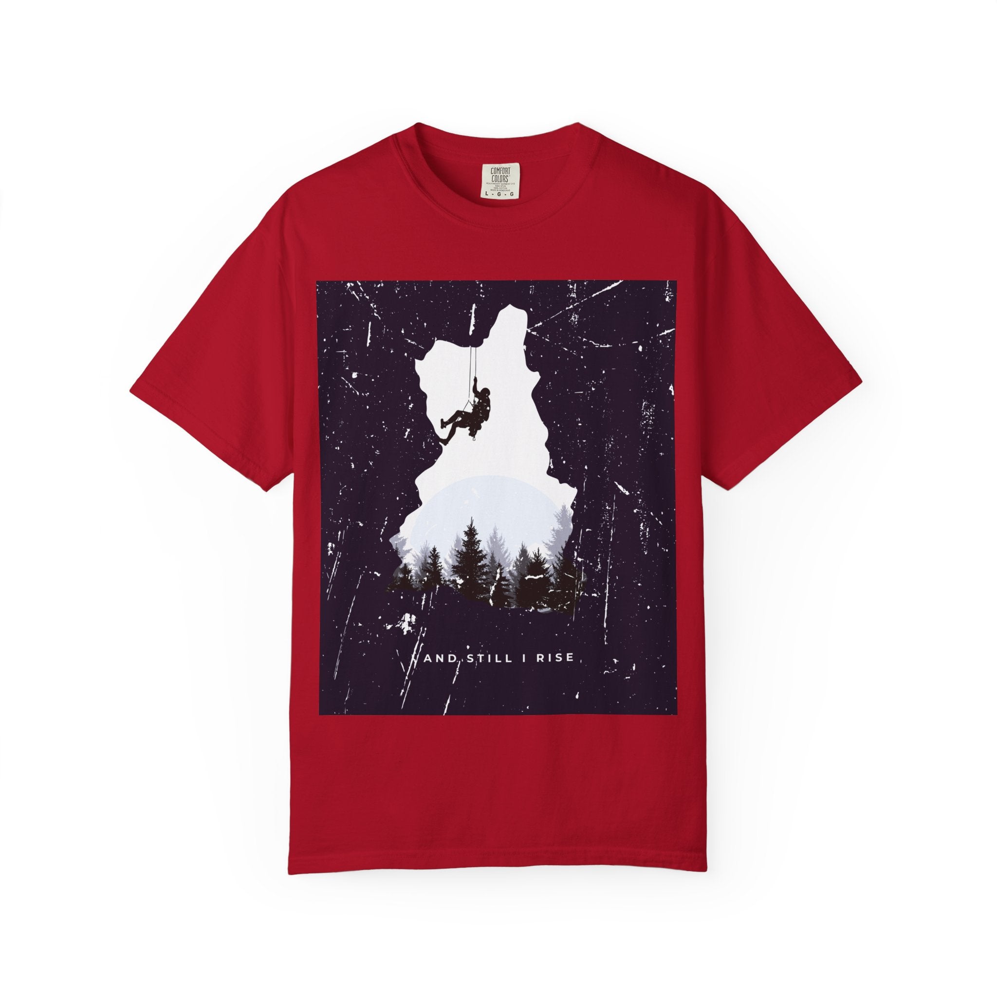 Climber Silhouette T-Shirt — And Still I Rise Mountain Adventure Tee