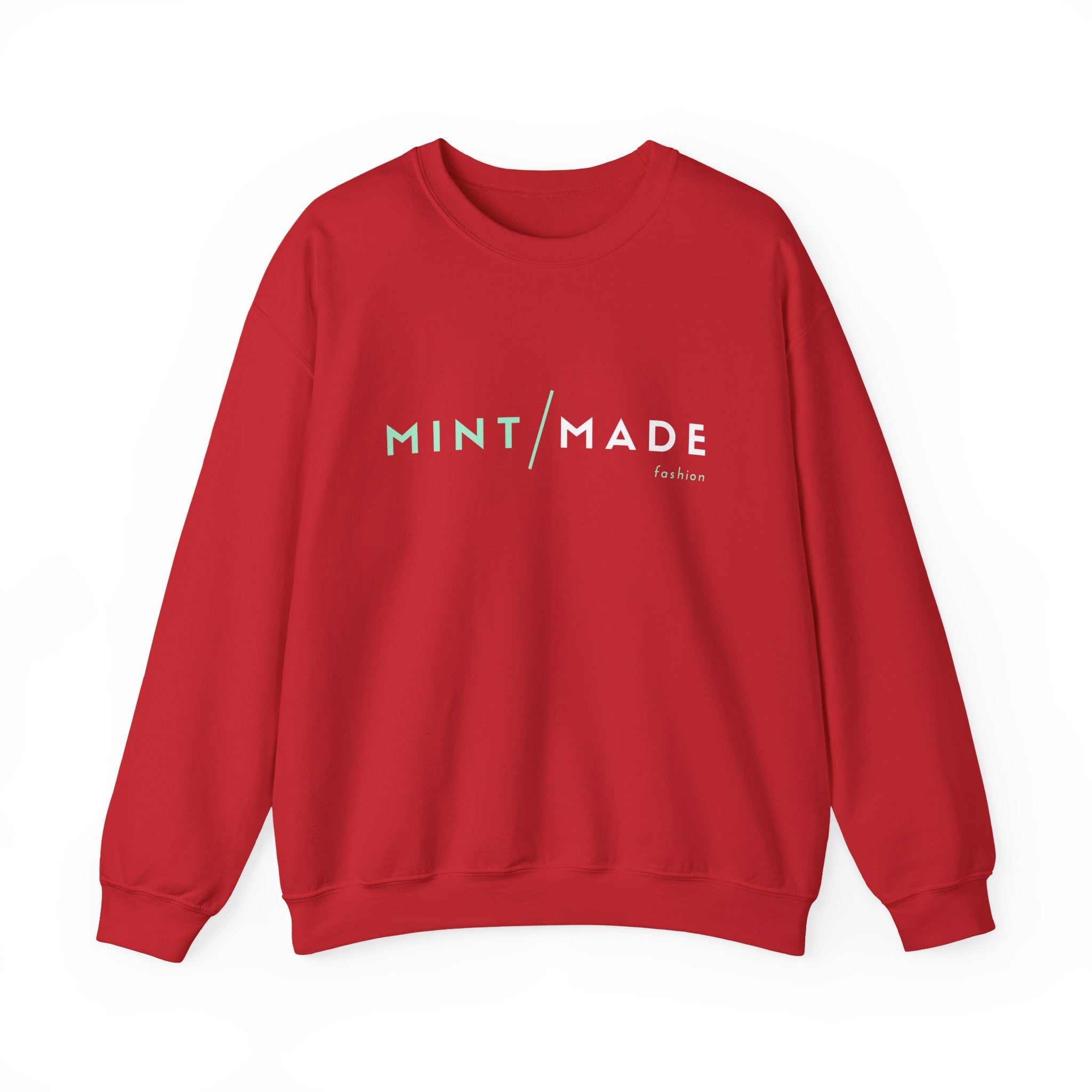 Mint Made Crewneck Sweatshirt — Minimal Logo Cozy Pullover