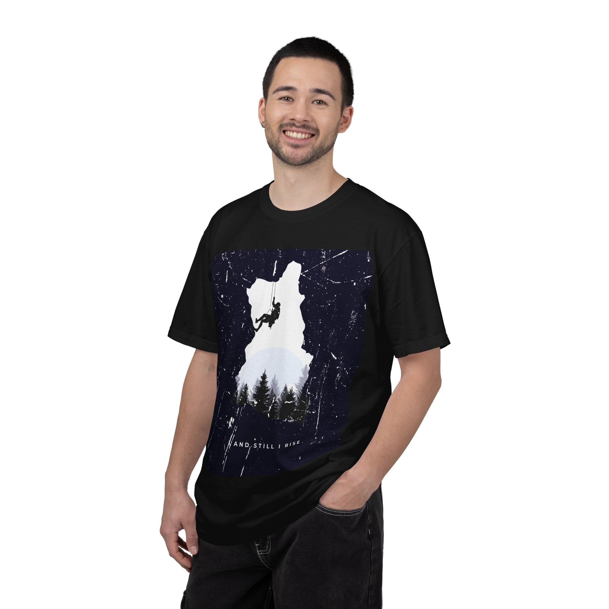 Climber Silhouette T-Shirt — And Still I Rise Mountain Adventure Tee