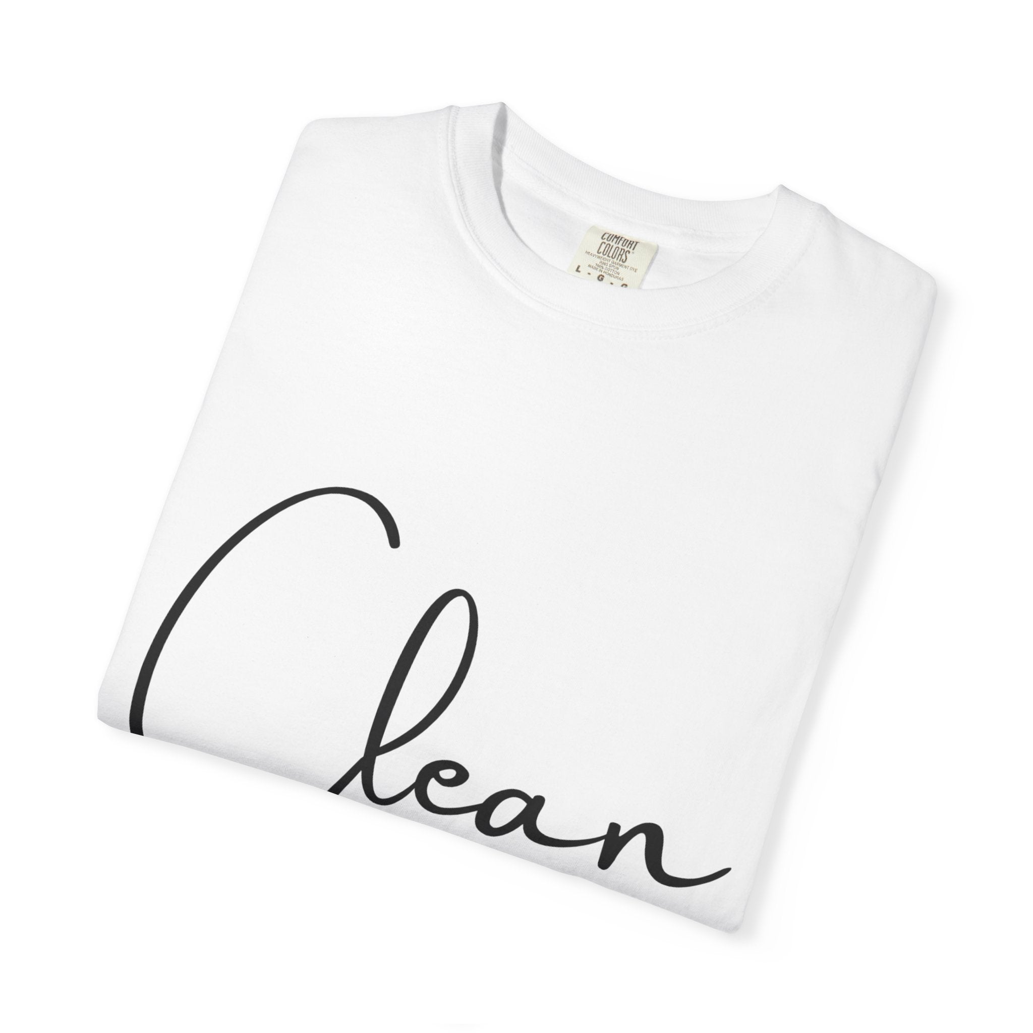 Clean Script T-Shirt — Minimalist Handwritten Graphic Tee