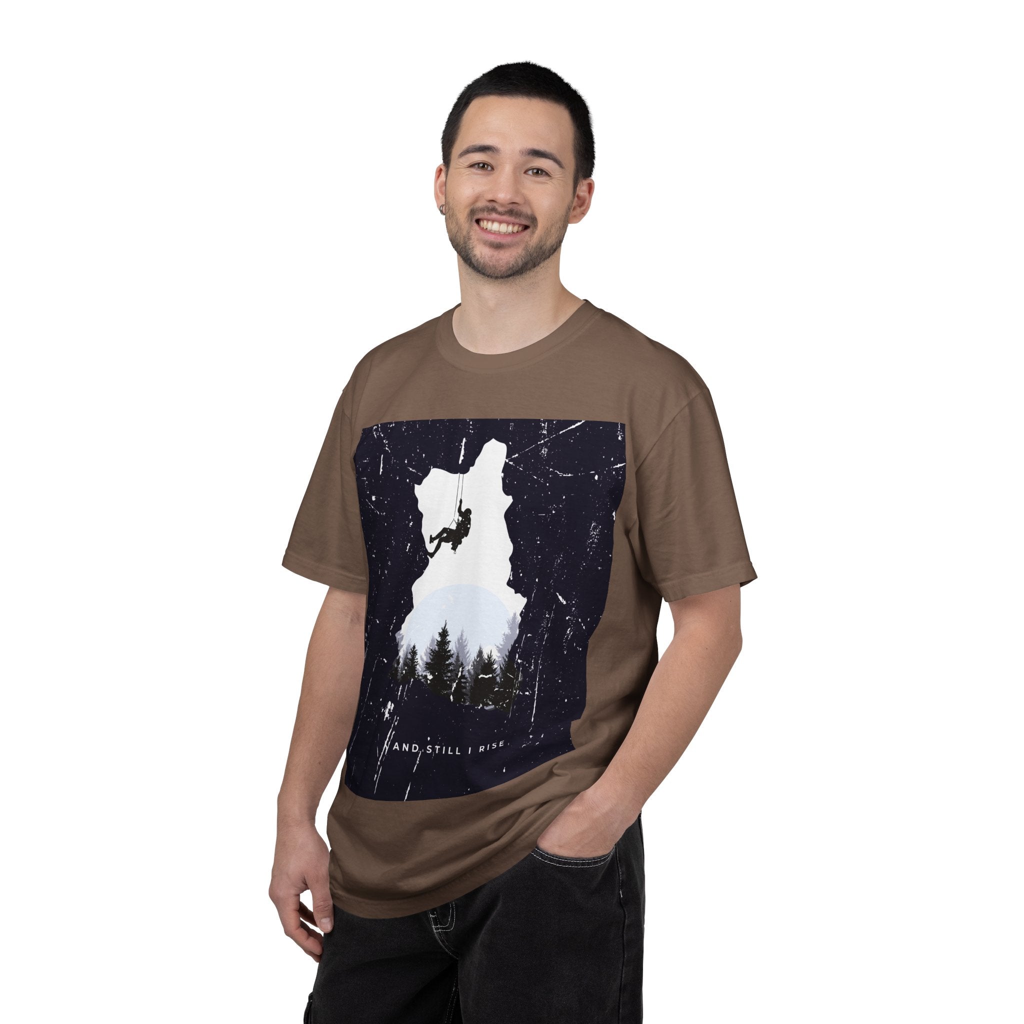 Climber Silhouette T-Shirt — And Still I Rise Mountain Adventure Tee