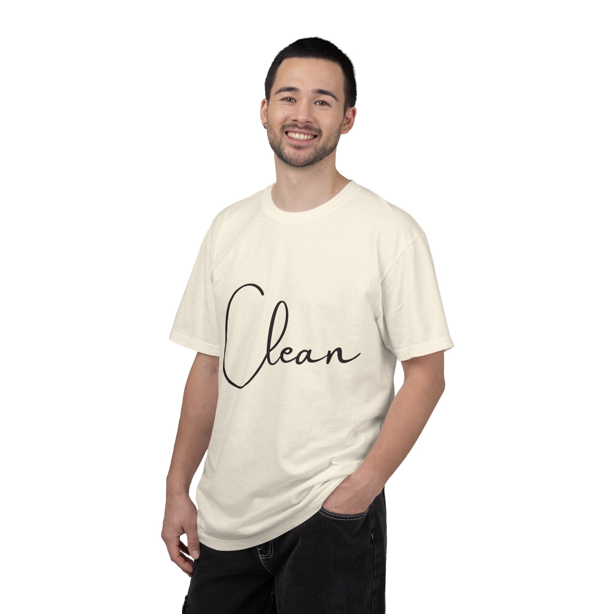 Clean Script T-Shirt — Minimalist Handwritten Graphic Tee