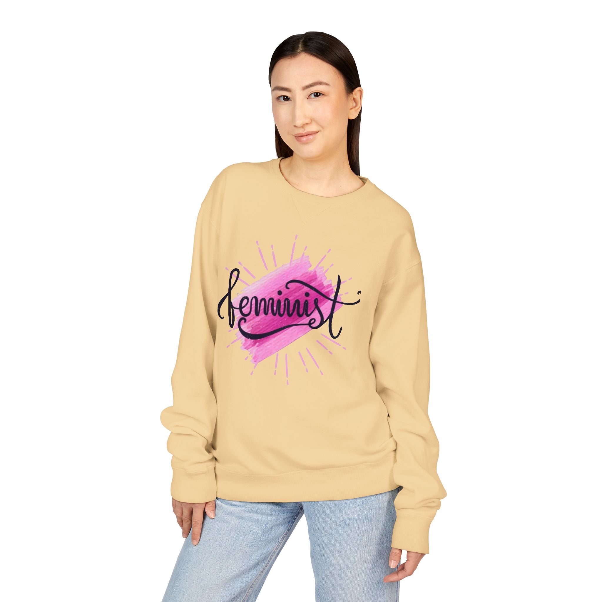Feminist Watercolor Crewneck Sweatshirt