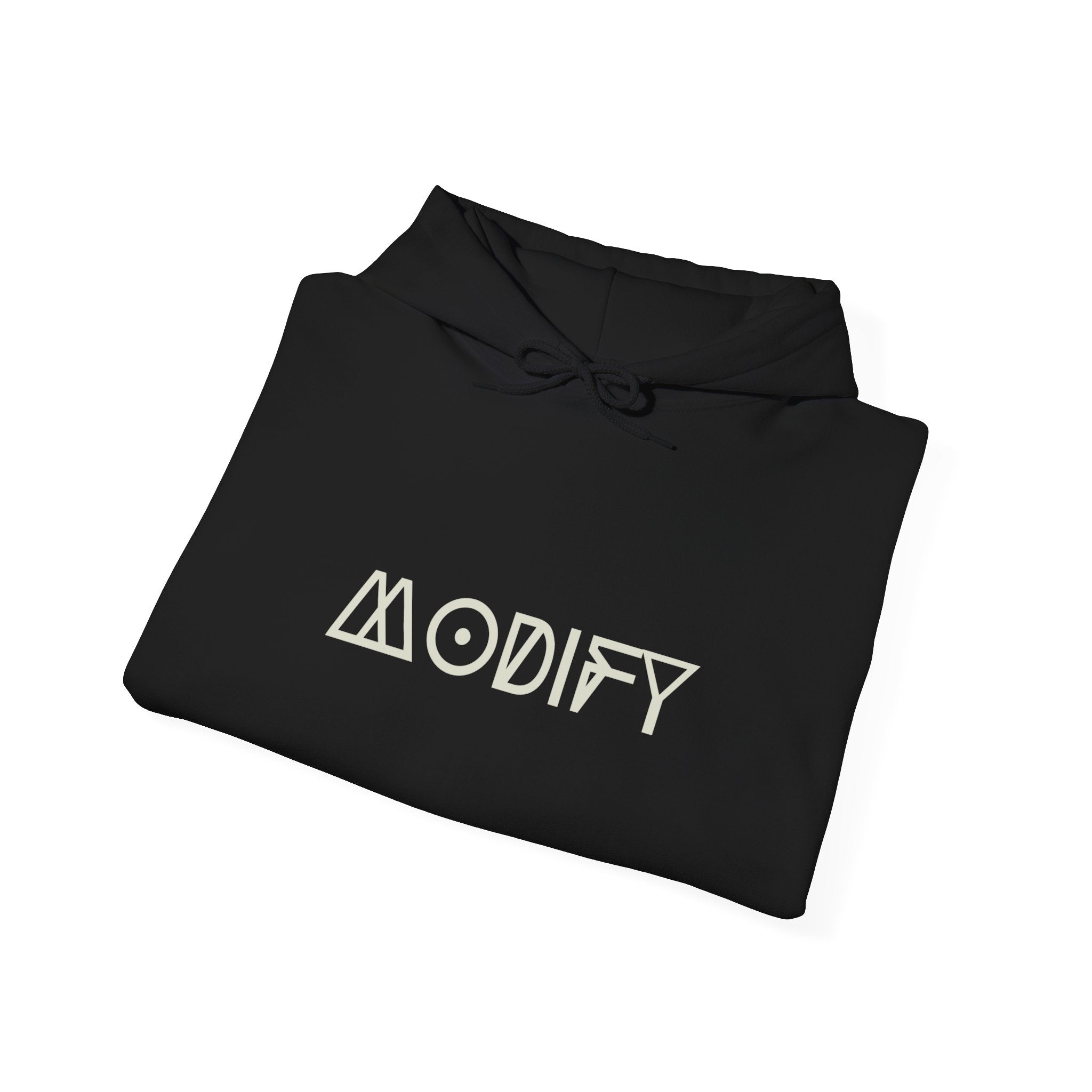 Modify Logo Hoodie — Minimalist Retro Geometric Pullover