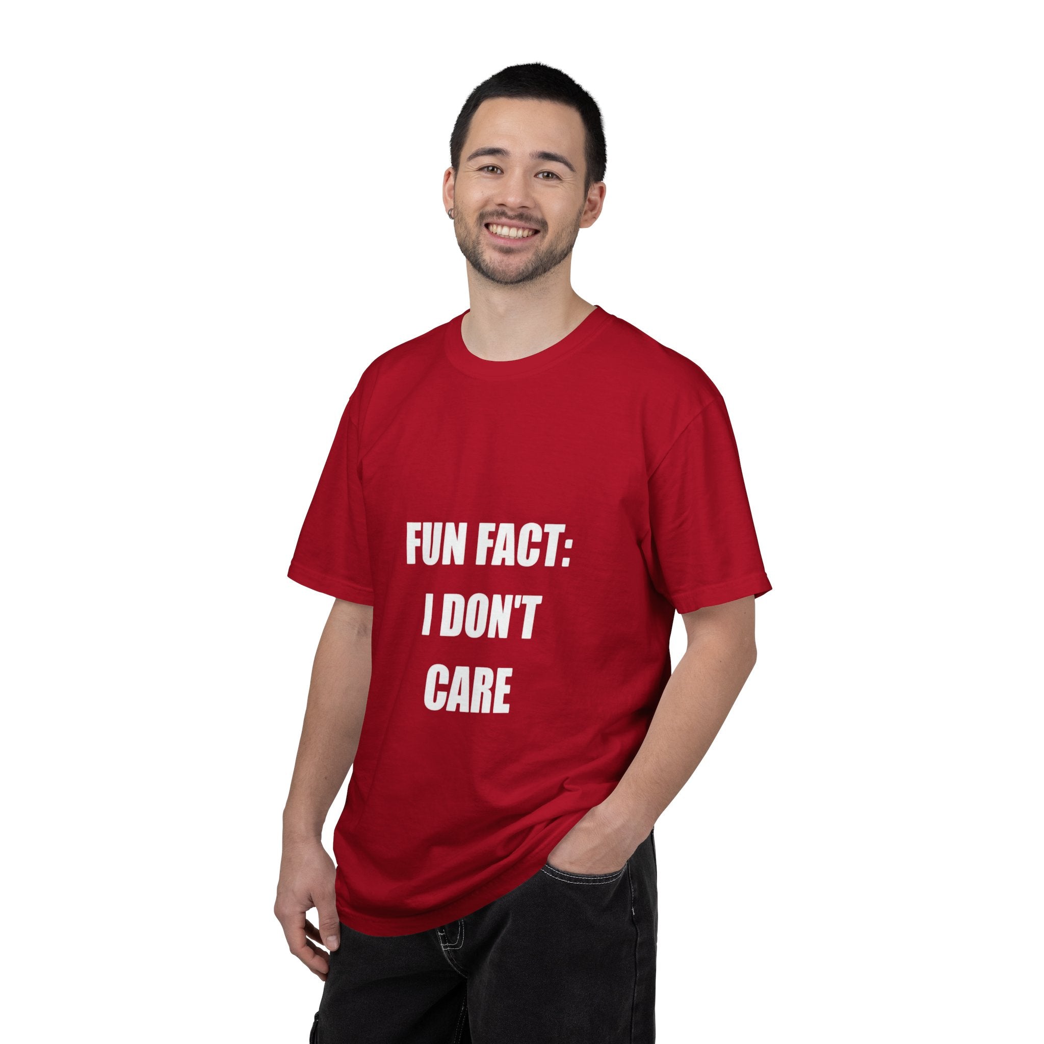 I Don't Care T-Shirt — Funny Graphic Tee, 'FUN FACT: I DON'T CARE' Casual Statement Shirt