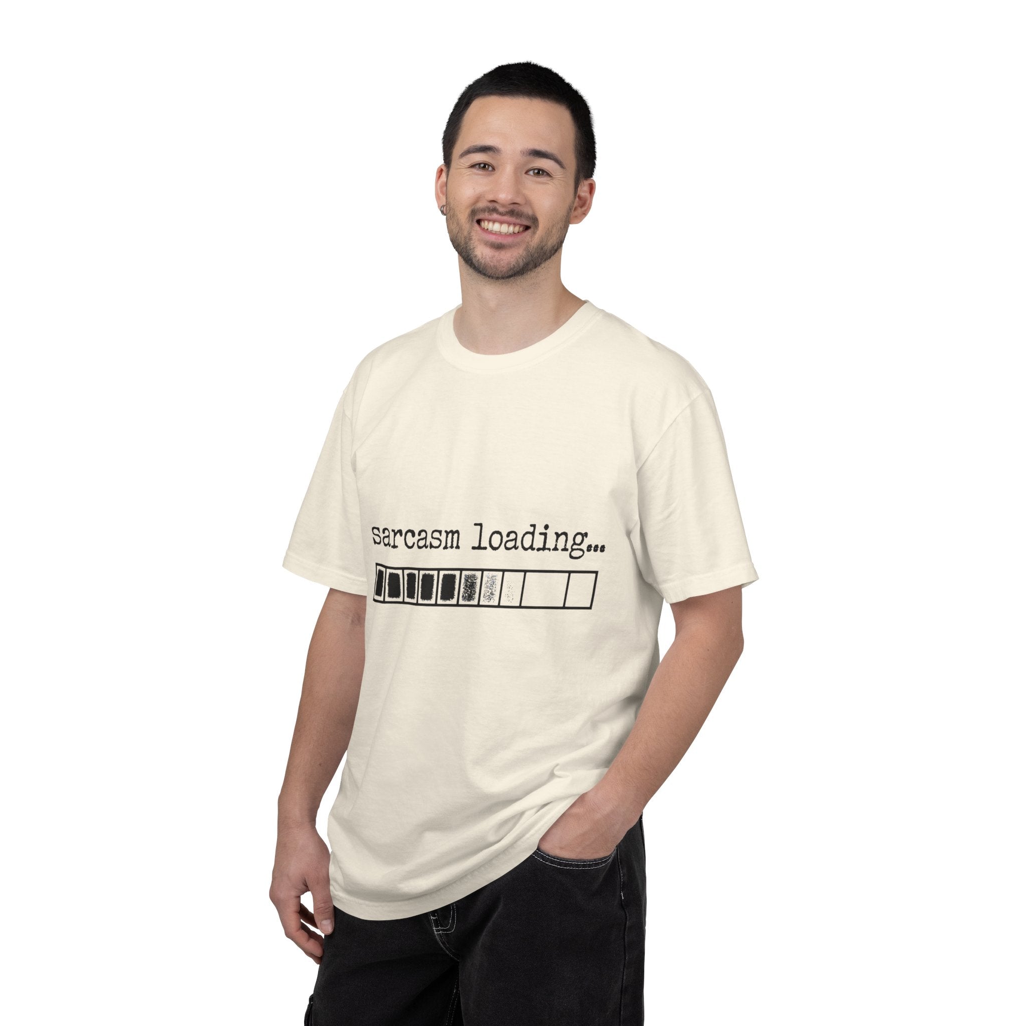 Sarcasm Loading T-Shirt — Funny Graphic Tee for Sarcastic Humor Lovers