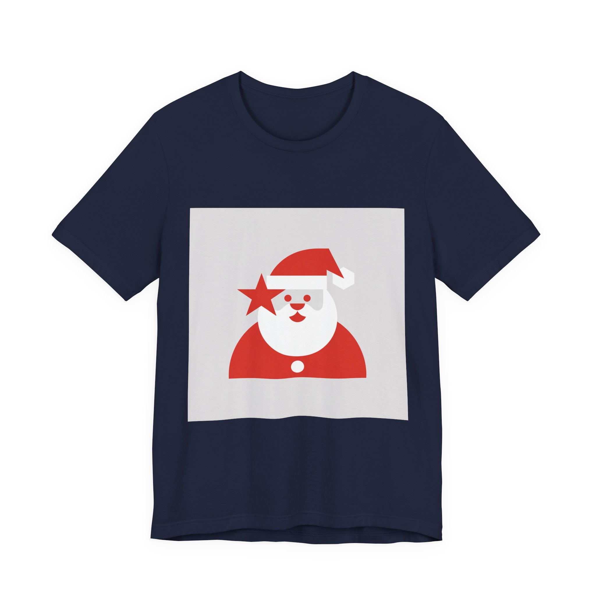 Minimal Santa Graphic Tee | Modern Santa Graphic, Geometric Santa