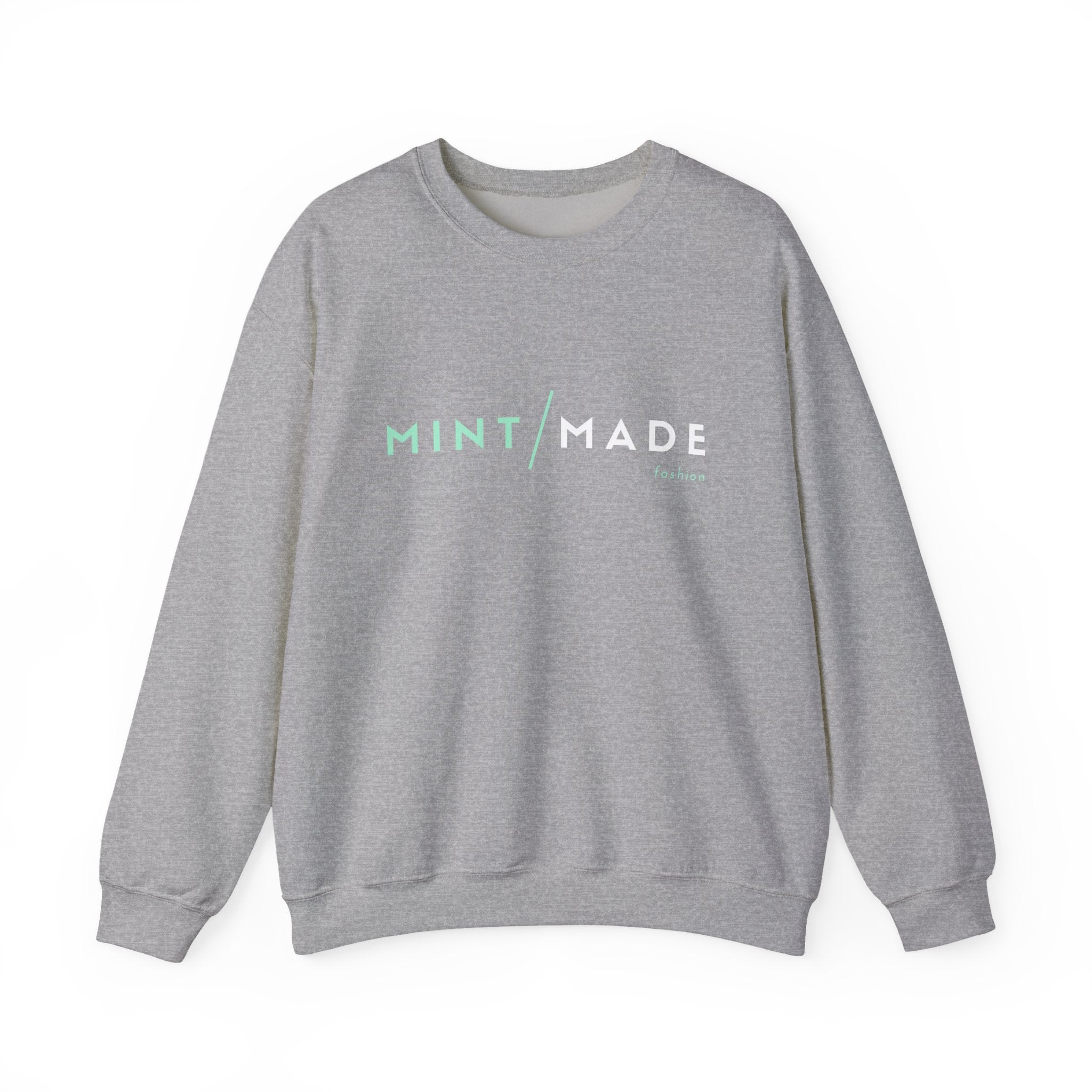Mint Made Crewneck Sweatshirt — Minimal Logo Cozy Pullover