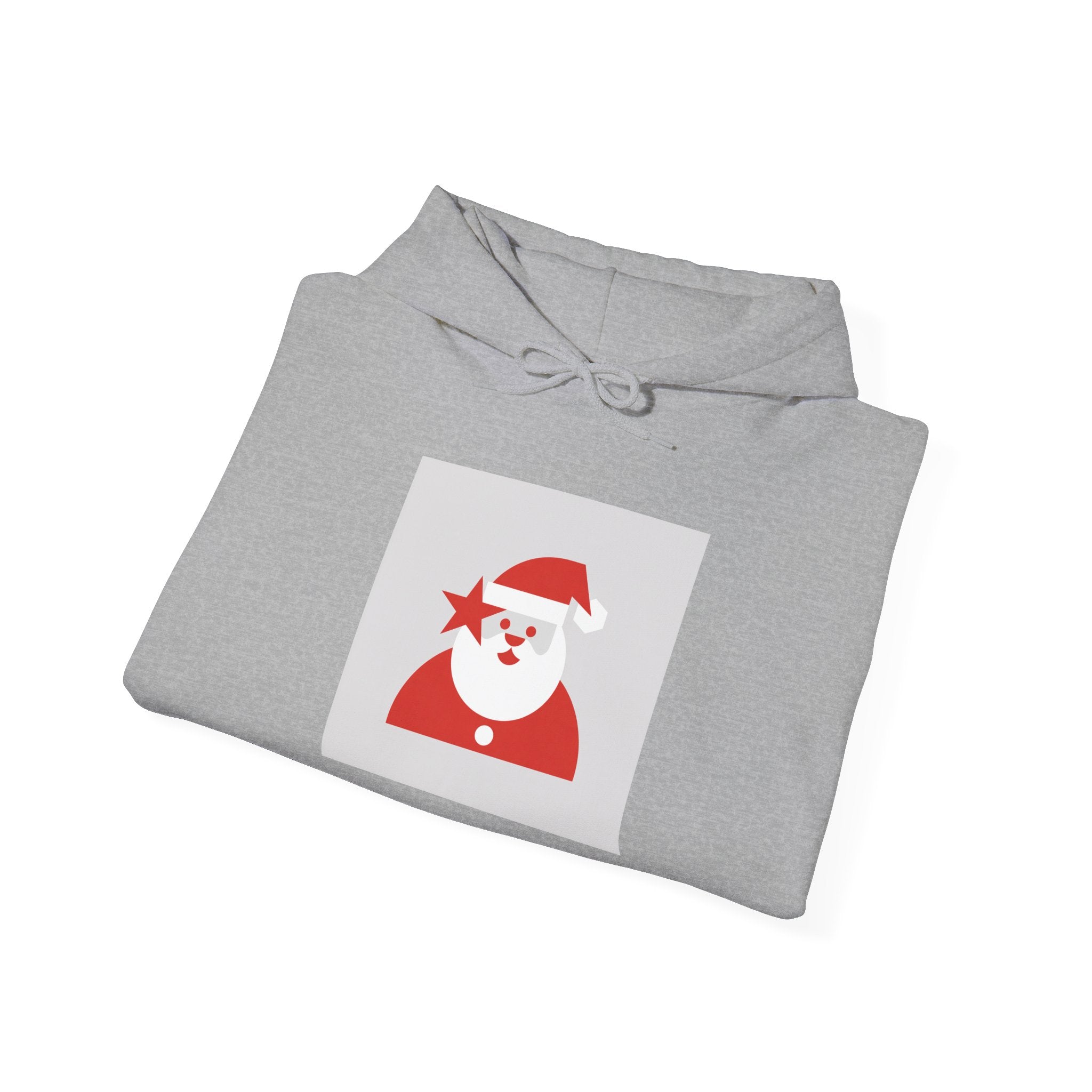 Minimal Santa Graphic Hoodie | modern santa graphic, geometric santa