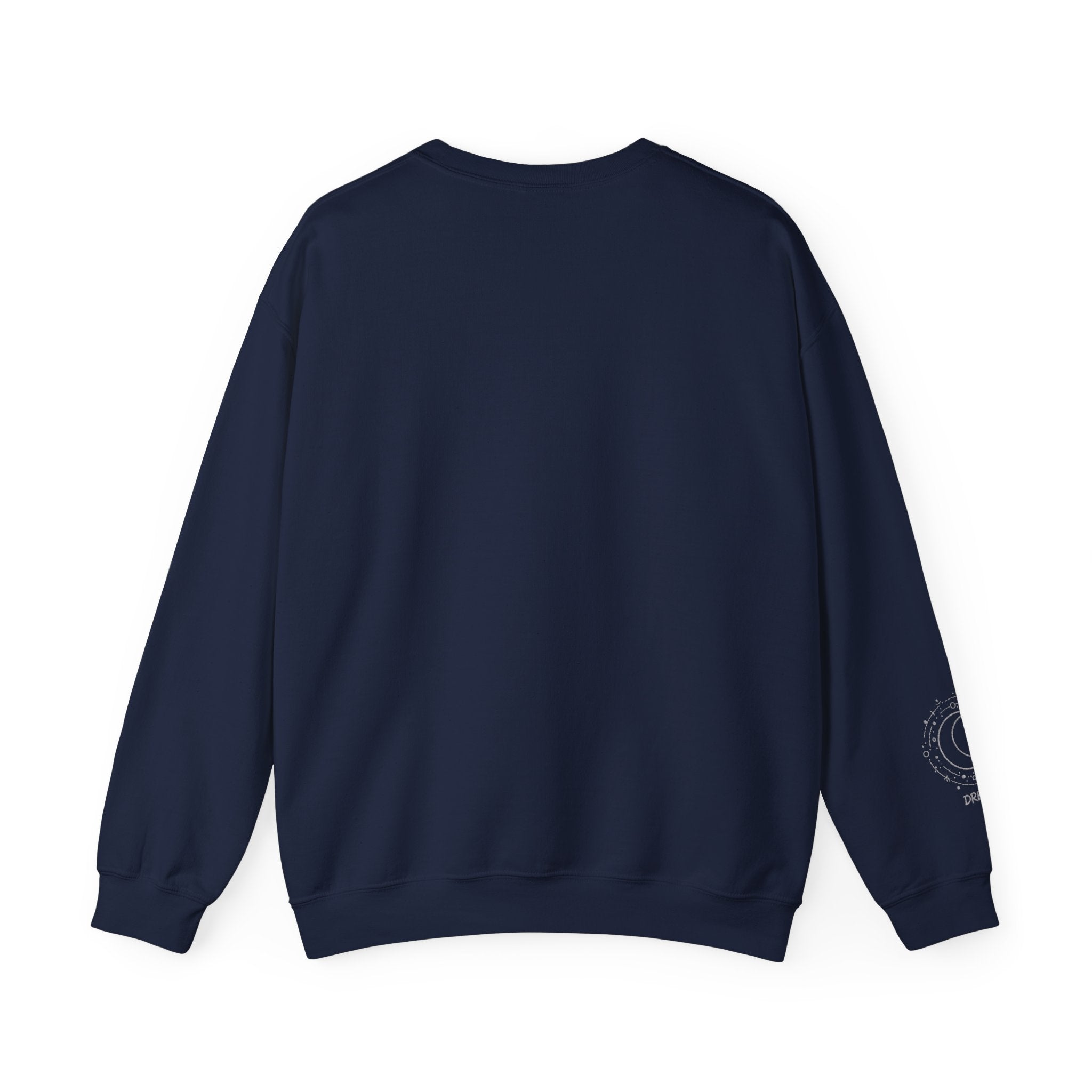 Crewneck Sweatshirt — Minimal Astro Sleeve Graphic