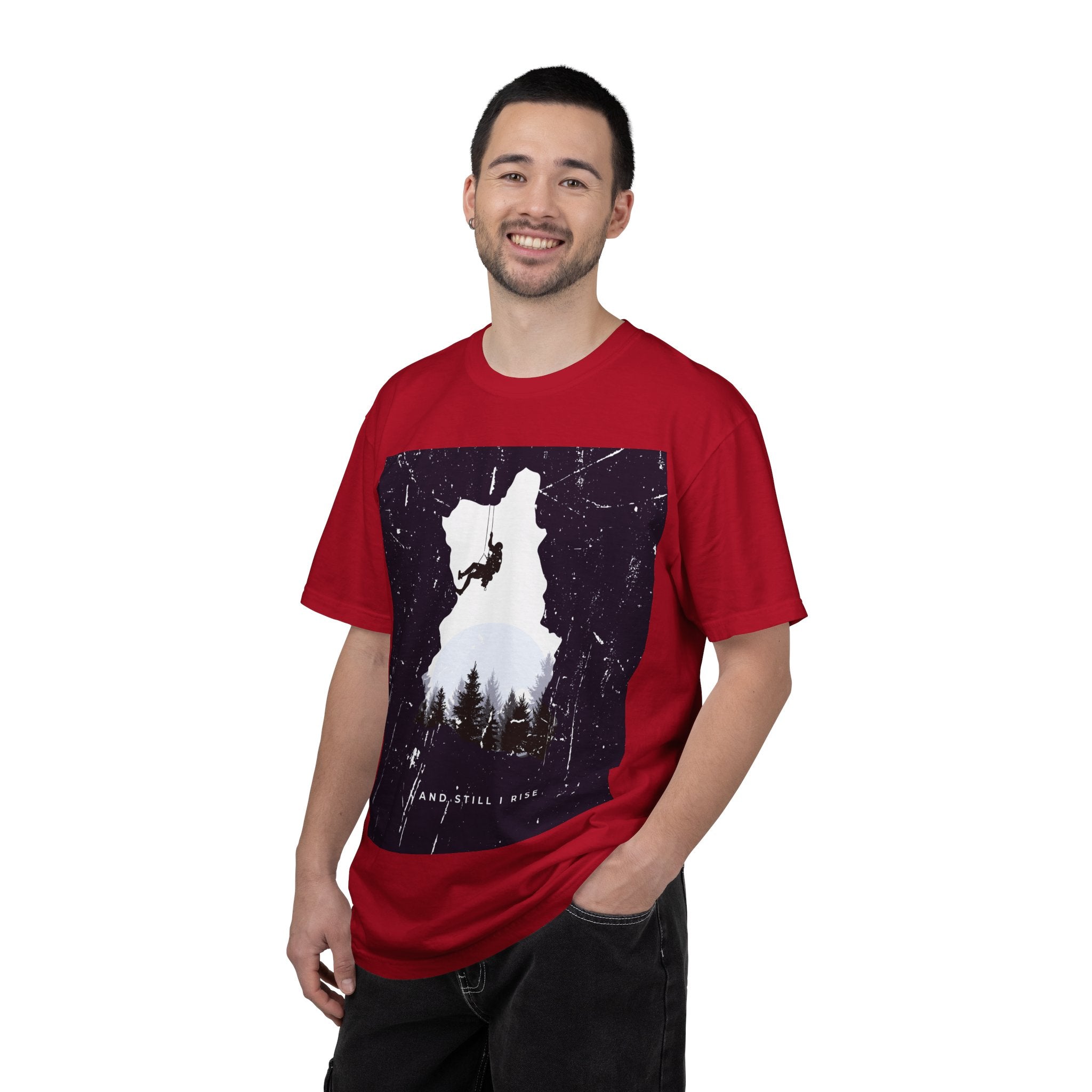 Climber Silhouette T-Shirt — And Still I Rise Mountain Adventure Tee