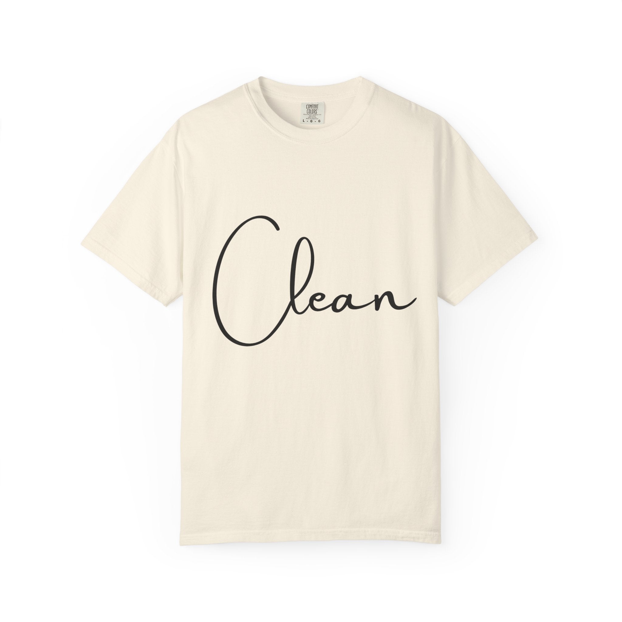 Clean Script T-Shirt — Minimalist Handwritten Graphic Tee