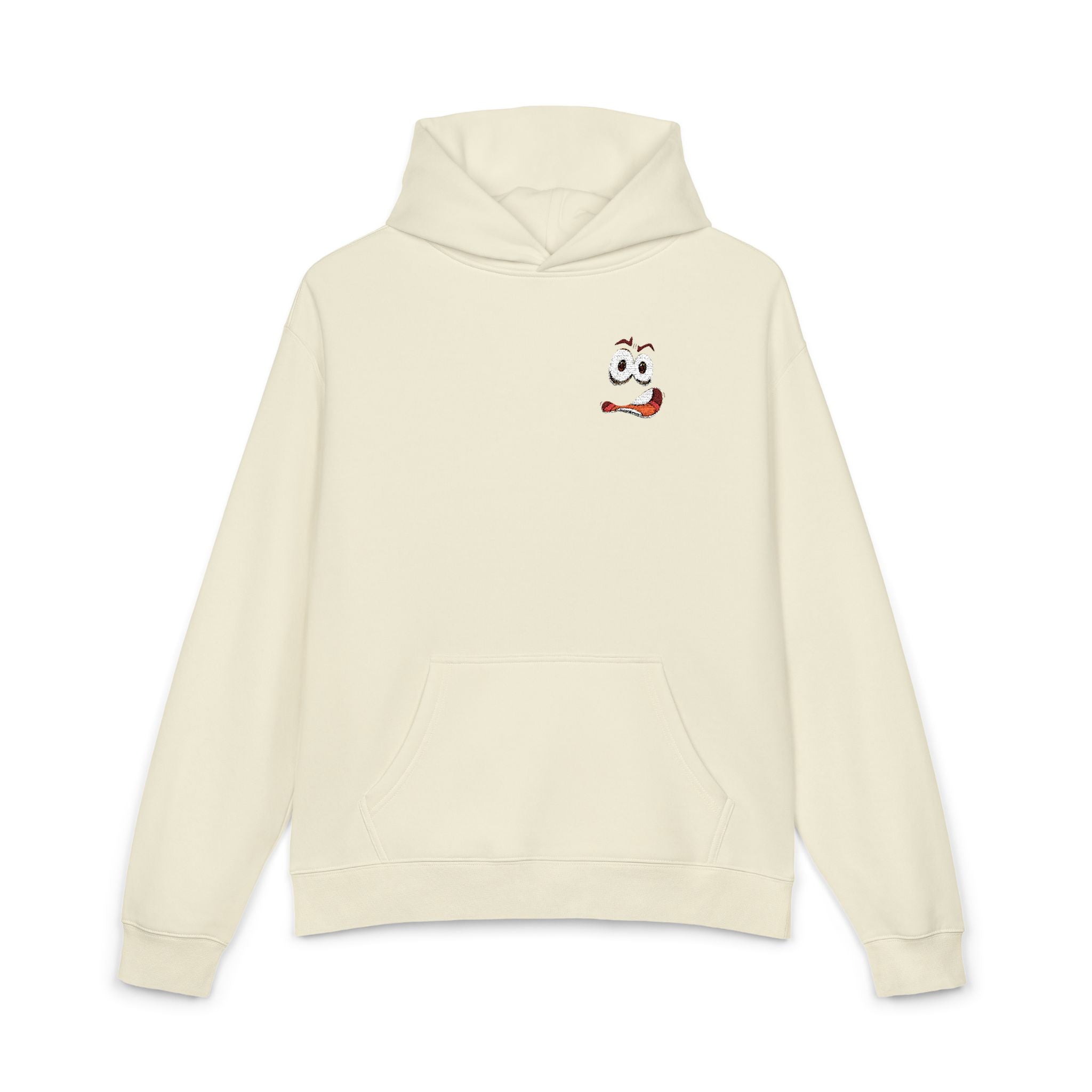 Relaxed Hoodie — Cute Cartoon Sushi Roll Pocket Logo Hoodie