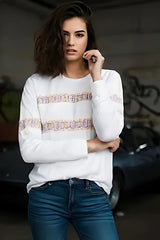 Women's Bohemian Border Print Full Sleeve T-shirt