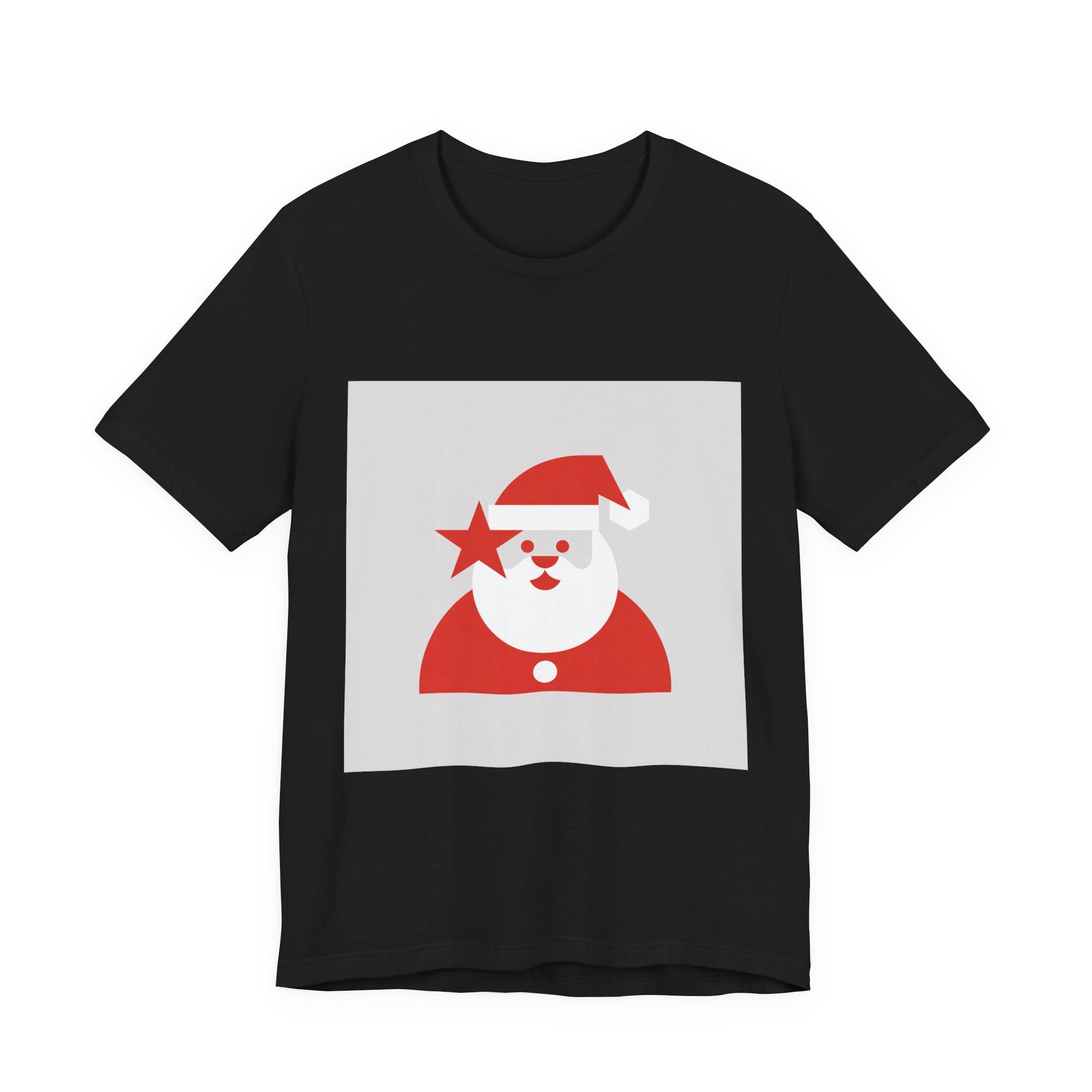 Minimal Santa Graphic Tee | Modern Santa Graphic, Geometric Santa
