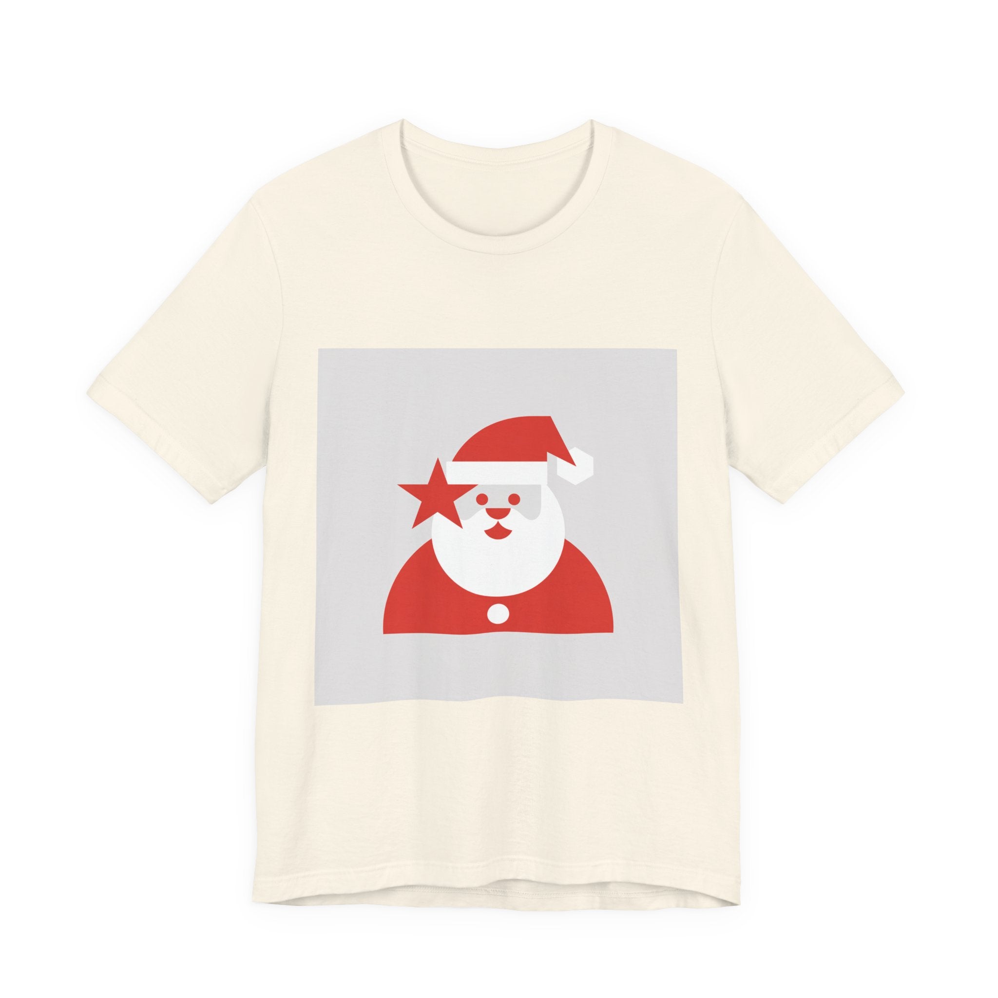 Minimal Santa Graphic Tee | Modern Santa Graphic, Geometric Santa