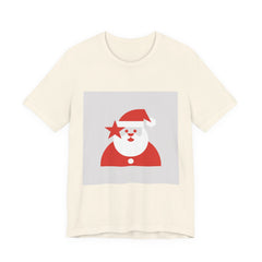 Minimal Santa Graphic Tee | Modern Santa Graphic, Geometric Santa