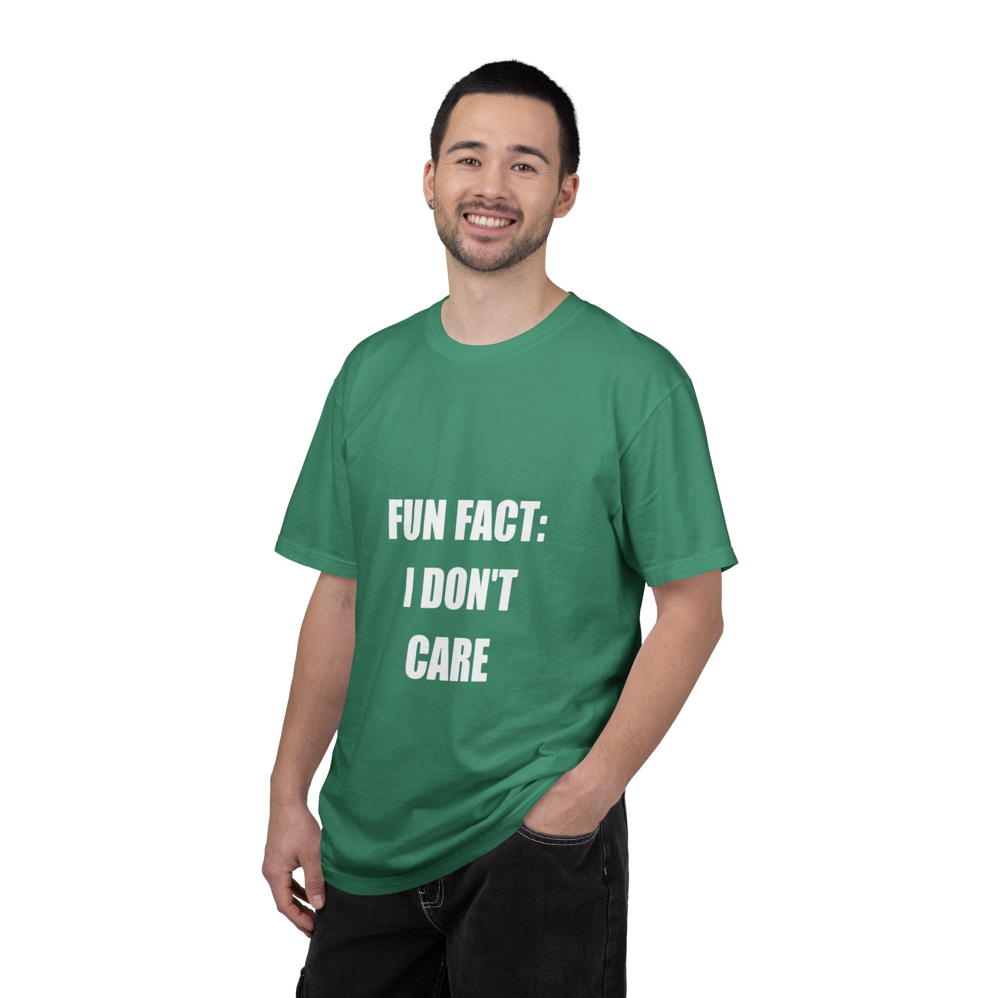 I Don't Care T-Shirt — Funny Graphic Tee, 'FUN FACT: I DON'T CARE' Casual Statement Shirt