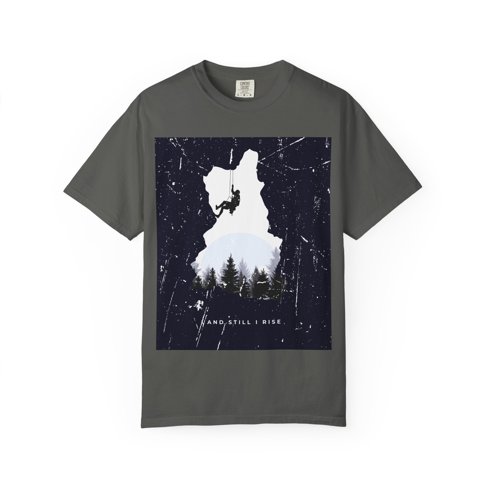 Climber Silhouette T-Shirt — And Still I Rise Mountain Adventure Tee