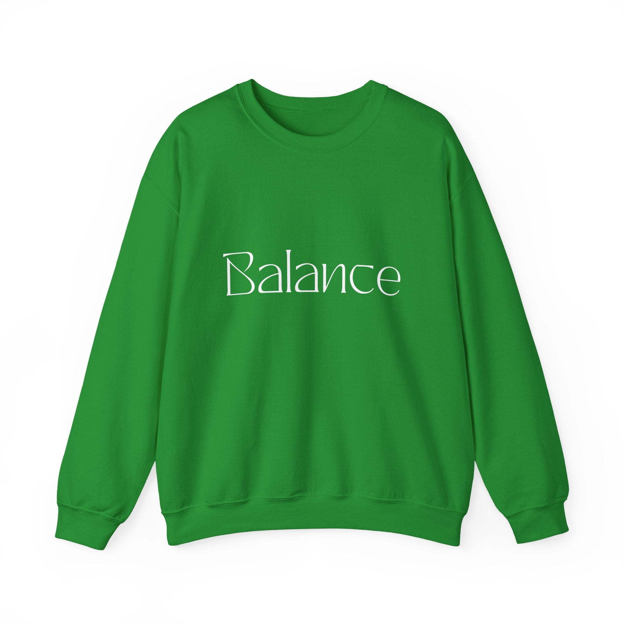 Balance Crewneck Sweatshirt — Minimal Wellness Graphic Sweatshirt