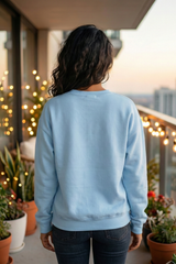 Unisex Baby Blue Retro Holiday Ornament, Tree, and Gift Sweatshirt