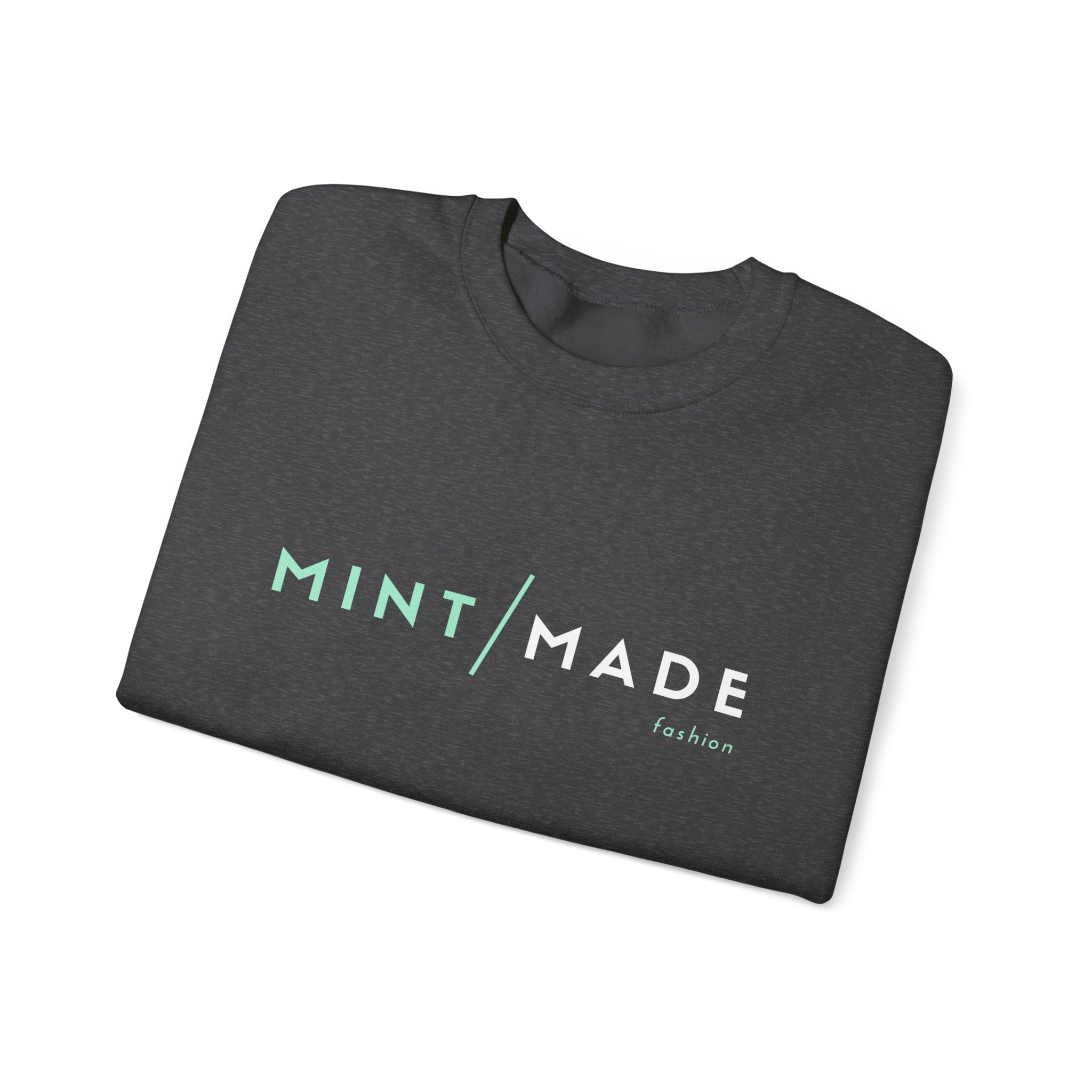 Mint Made Crewneck Sweatshirt — Minimal Logo Cozy Pullover