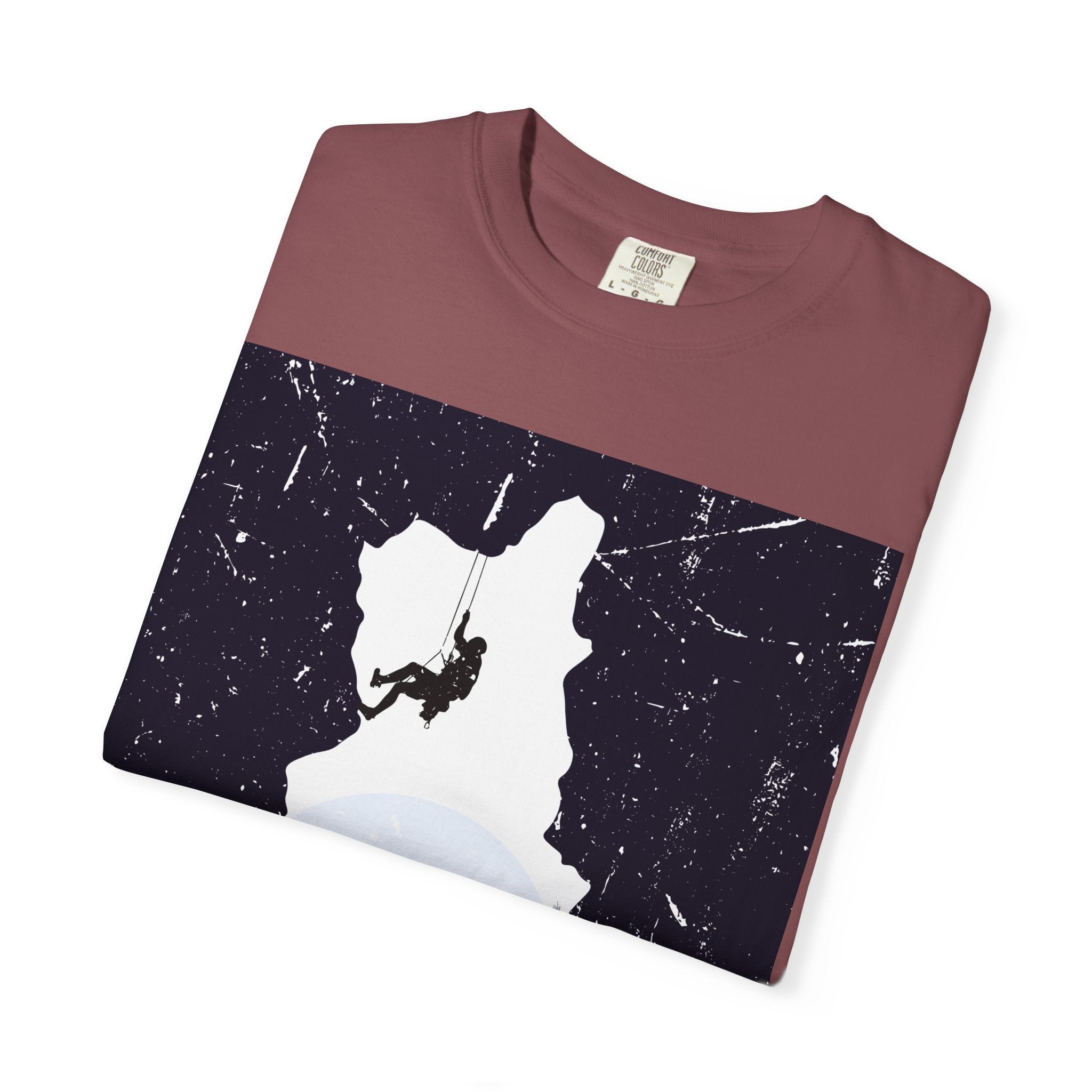 Climber Silhouette T-Shirt — And Still I Rise Mountain Adventure Tee