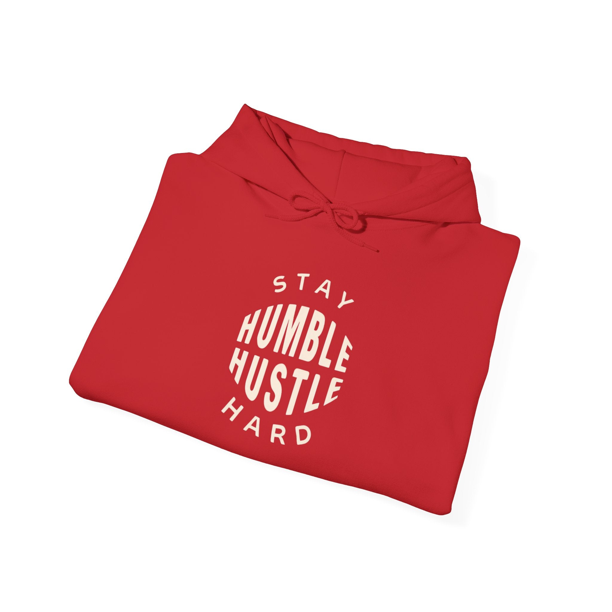 Hoodie — "Stay Humble Hustle Hard" Motivational Pullover