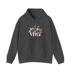 Hoodie — 'We Need Peace' Floral Peace Sign Graphic Hoodie
