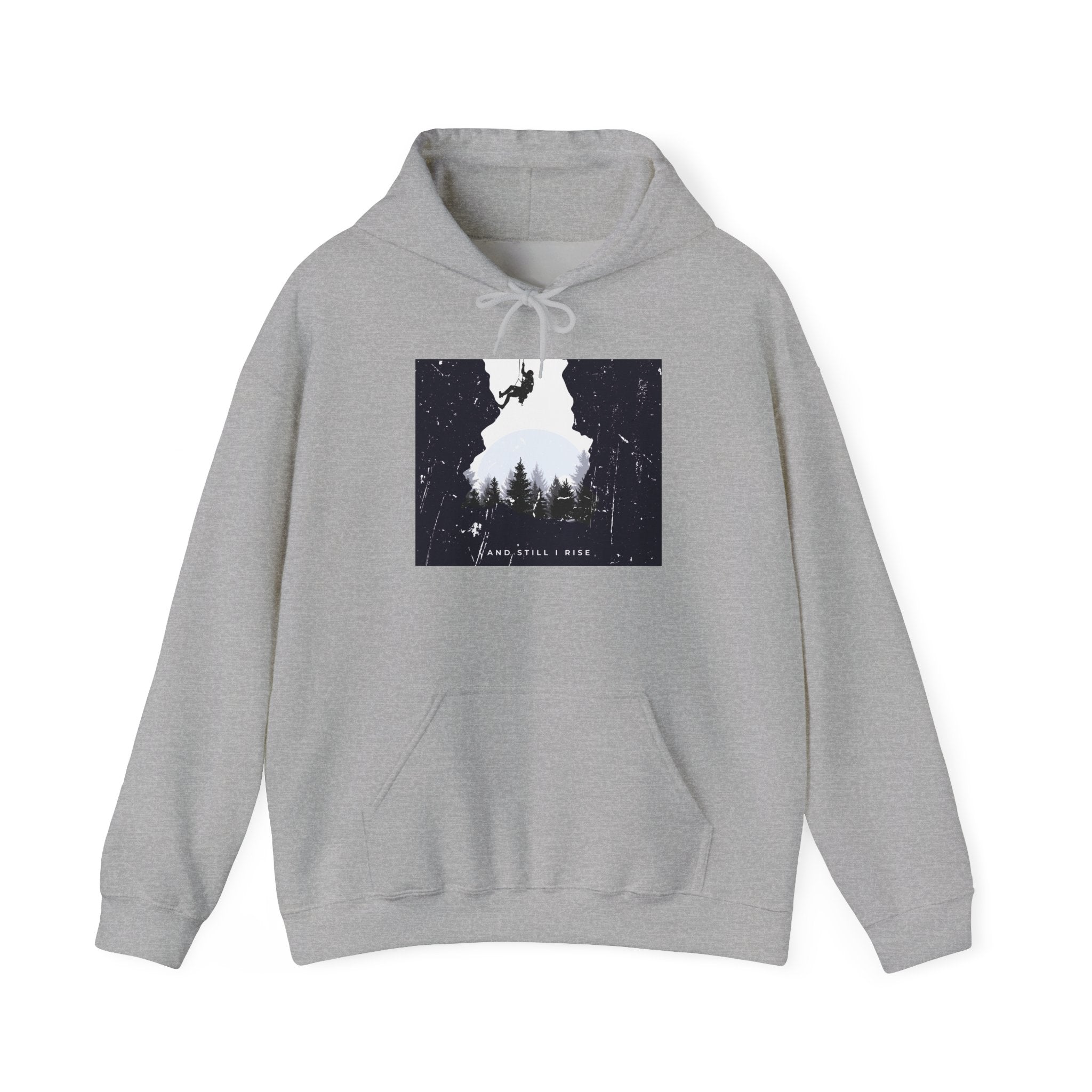 Forest Silhouette Hoodie — 'Come Follow Me' Outdoor Adventure Sweatshirt