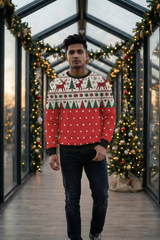 Men's Nordic Fair Isle Christmas AOP Sweatshirt