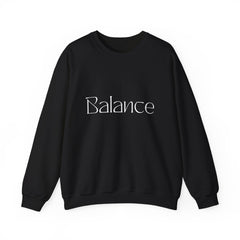 Balance Crewneck Sweatshirt — Minimal Wellness Graphic Sweatshirt